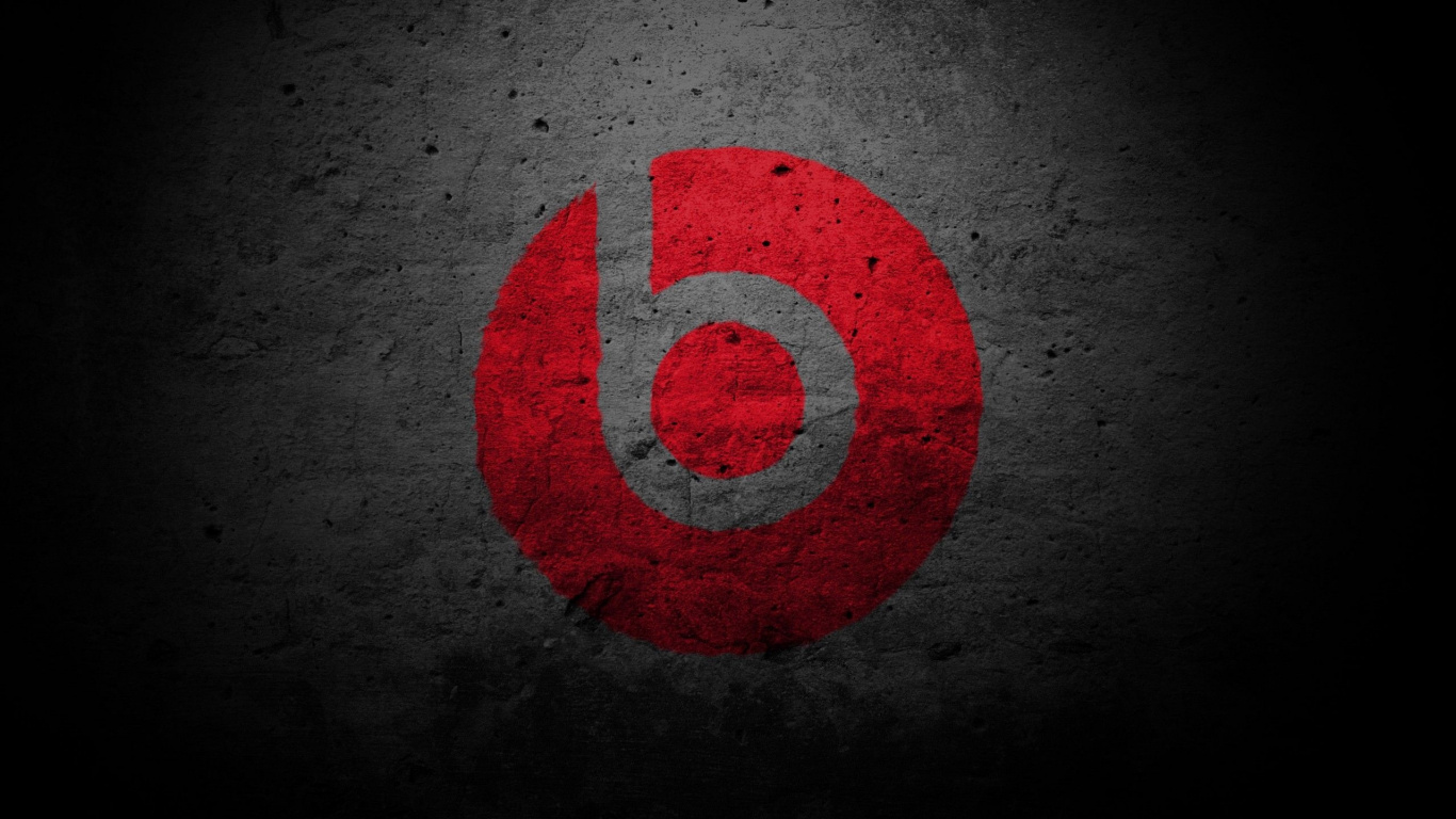 Logo Redondo Rojo y Blanco. Wallpaper in 1366x768 Resolution