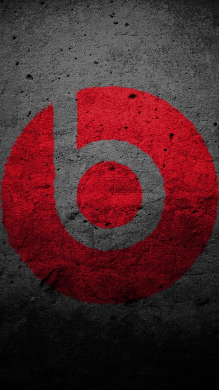Logo Redondo Rojo y Blanco. Wallpaper in 750x1334 Resolution