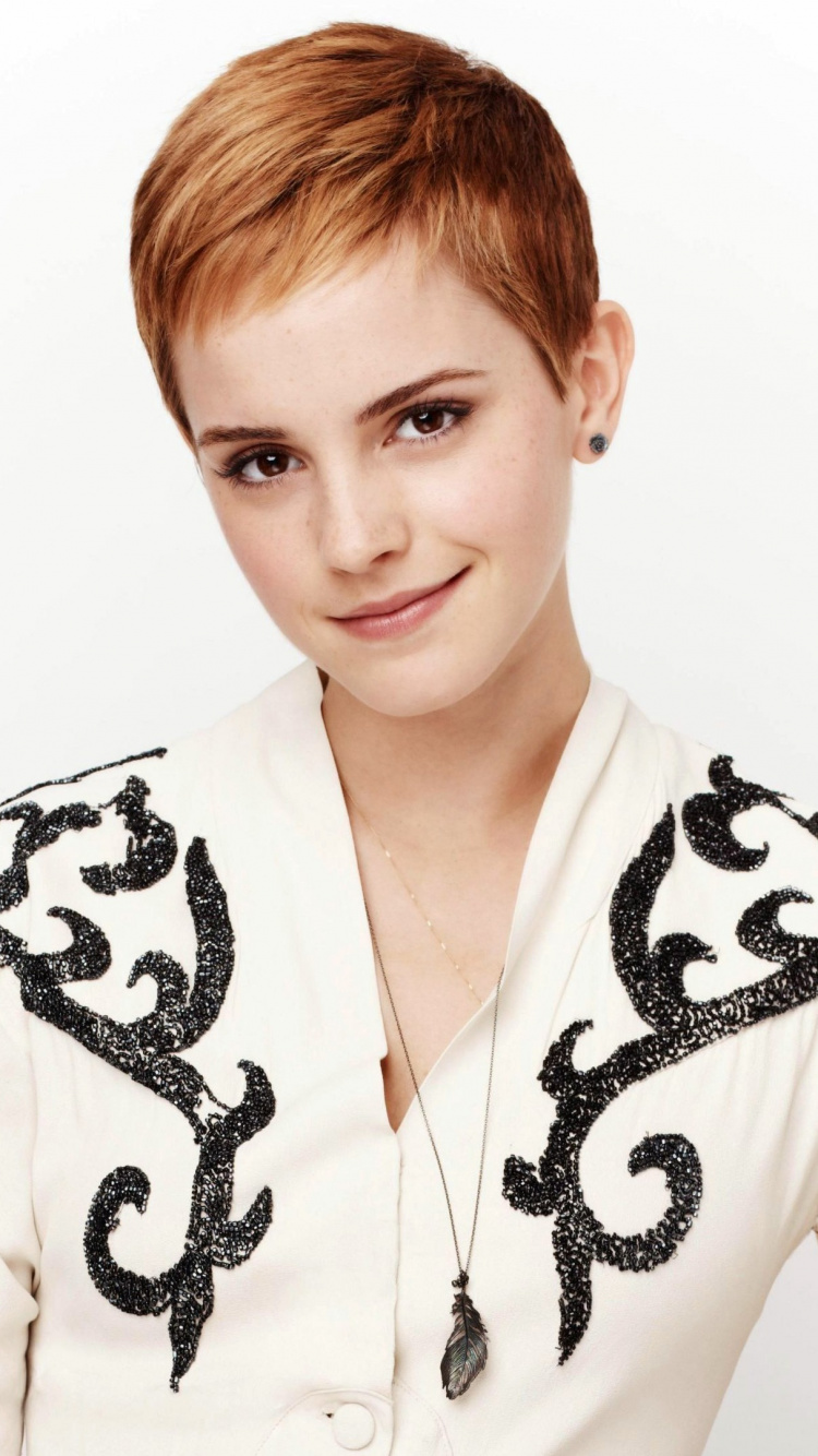 Emma Watson Superior, Emma Charlotte Duerre Watson, Hermione Granger, Actor, Sonrisa. Wallpaper in 750x1334 Resolution