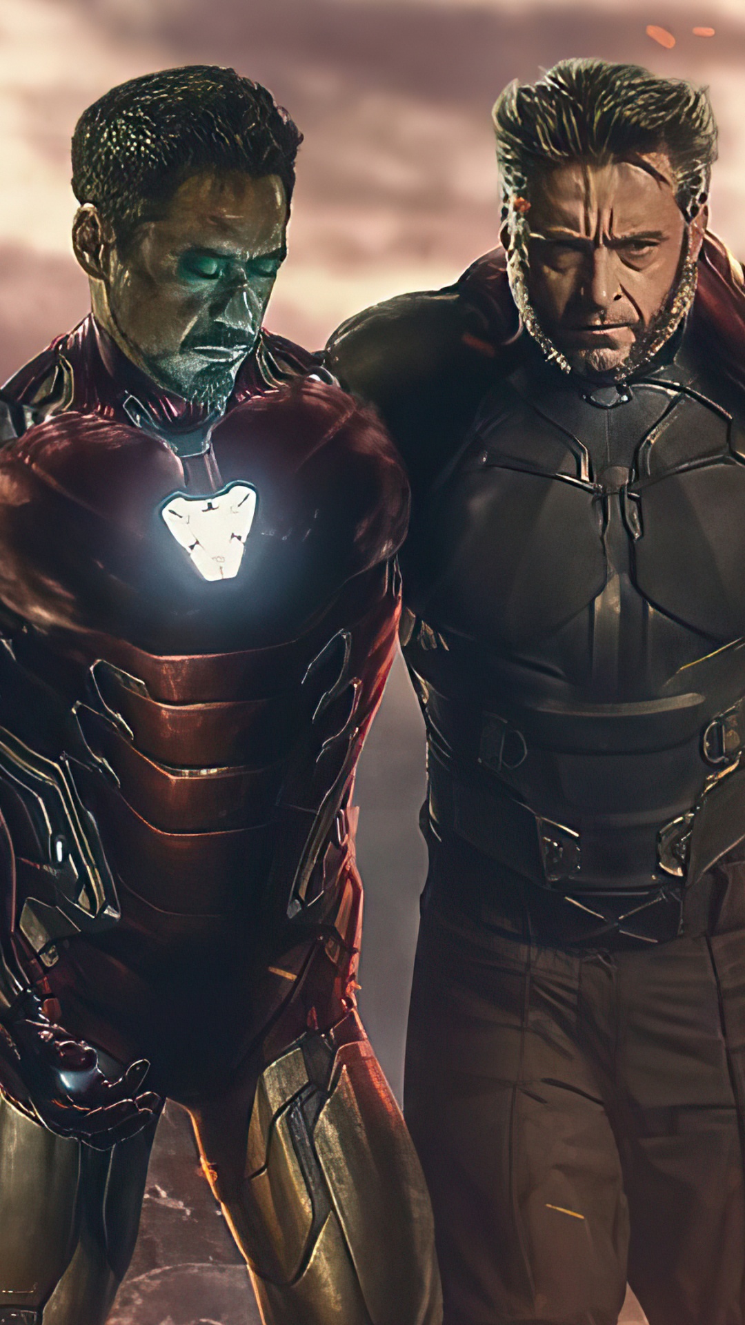 Hombre de Hierro 4 2021, Hugh Jackman, Iron Man, Wolverine, Spider-man. Wallpaper in 1080x1920 Resolution