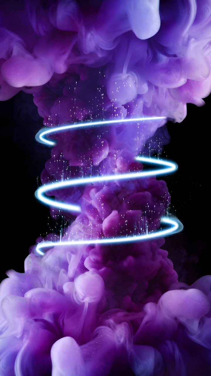 Android, Purple, Petal, Light, Blue. Wallpaper in 720x1280 Resolution