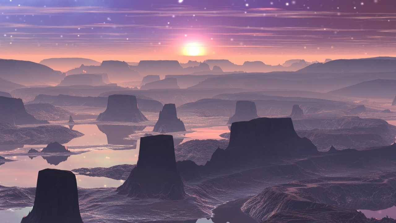 Nature, Anime, Landscape, Art, Cloud. Wallpaper in 1280x720 Resolution