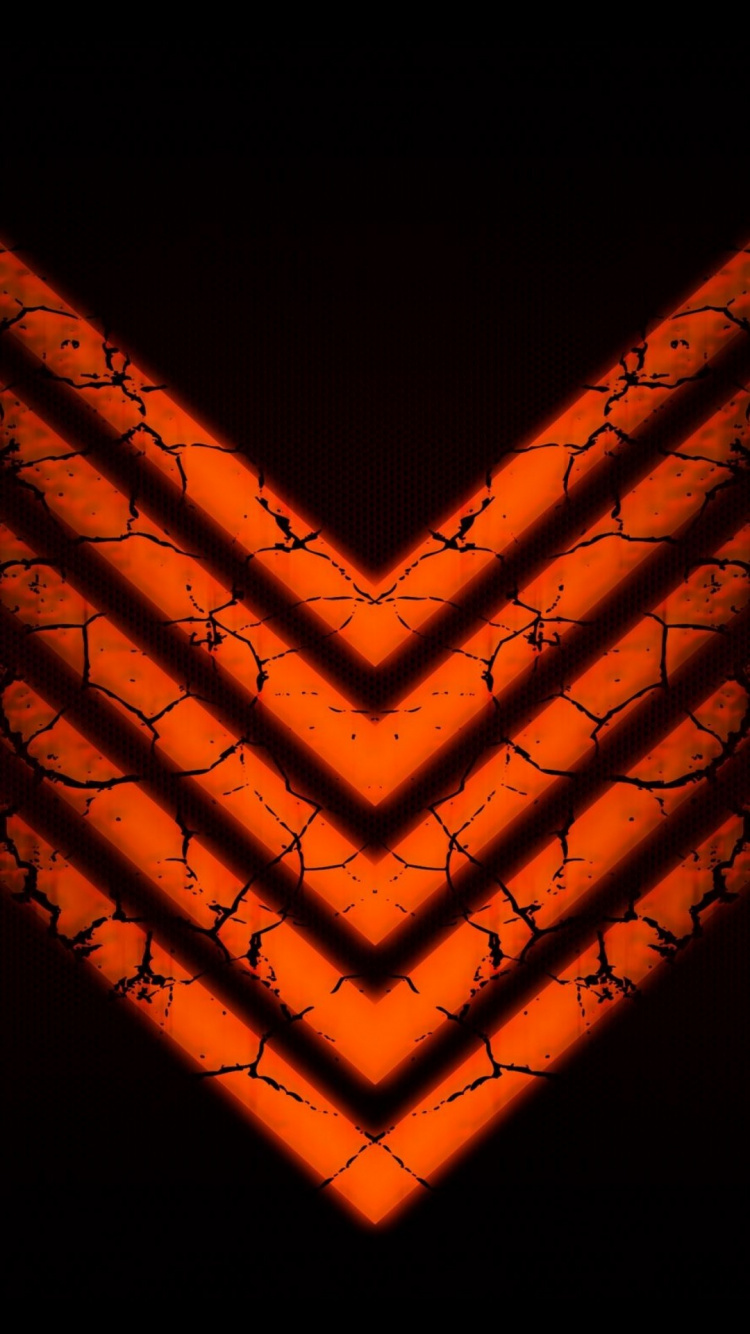 Orange, Interpol, Vector Graphics, These Four Walls, Amber. Wallpaper in 750x1334 Resolution