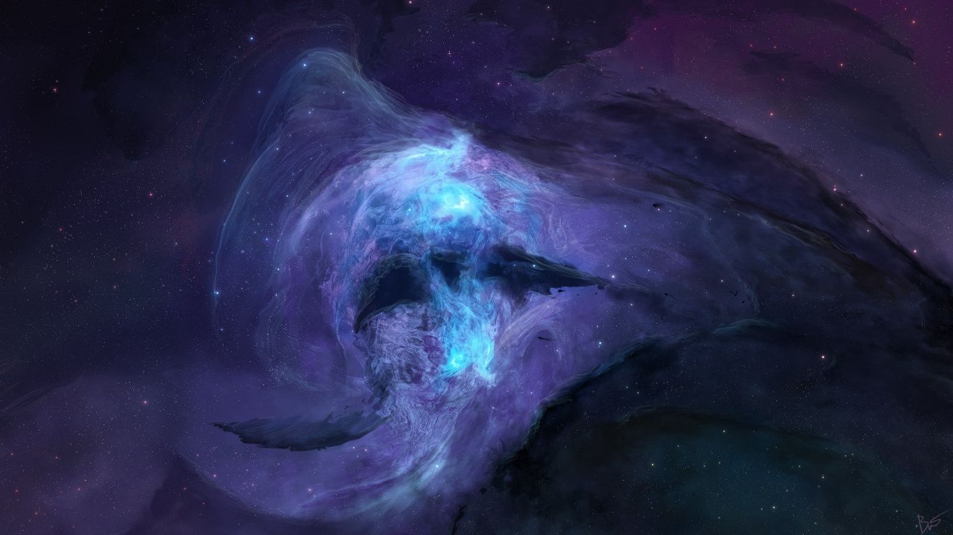 宇宙, 紫色的, 外层空间, 空间, 天文学对象 壁纸 1366x768 允许