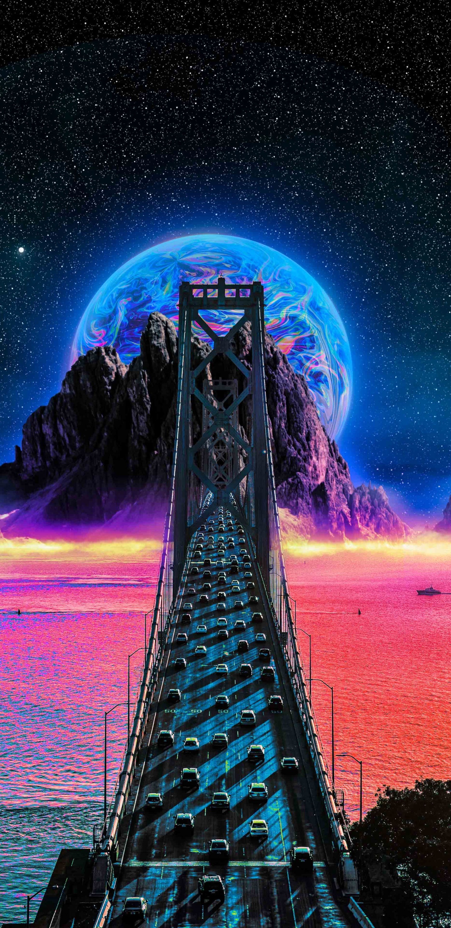 Atmosphère, Album, la Couverture de L'album, Terre, Dessin. Wallpaper in 1440x2960 Resolution