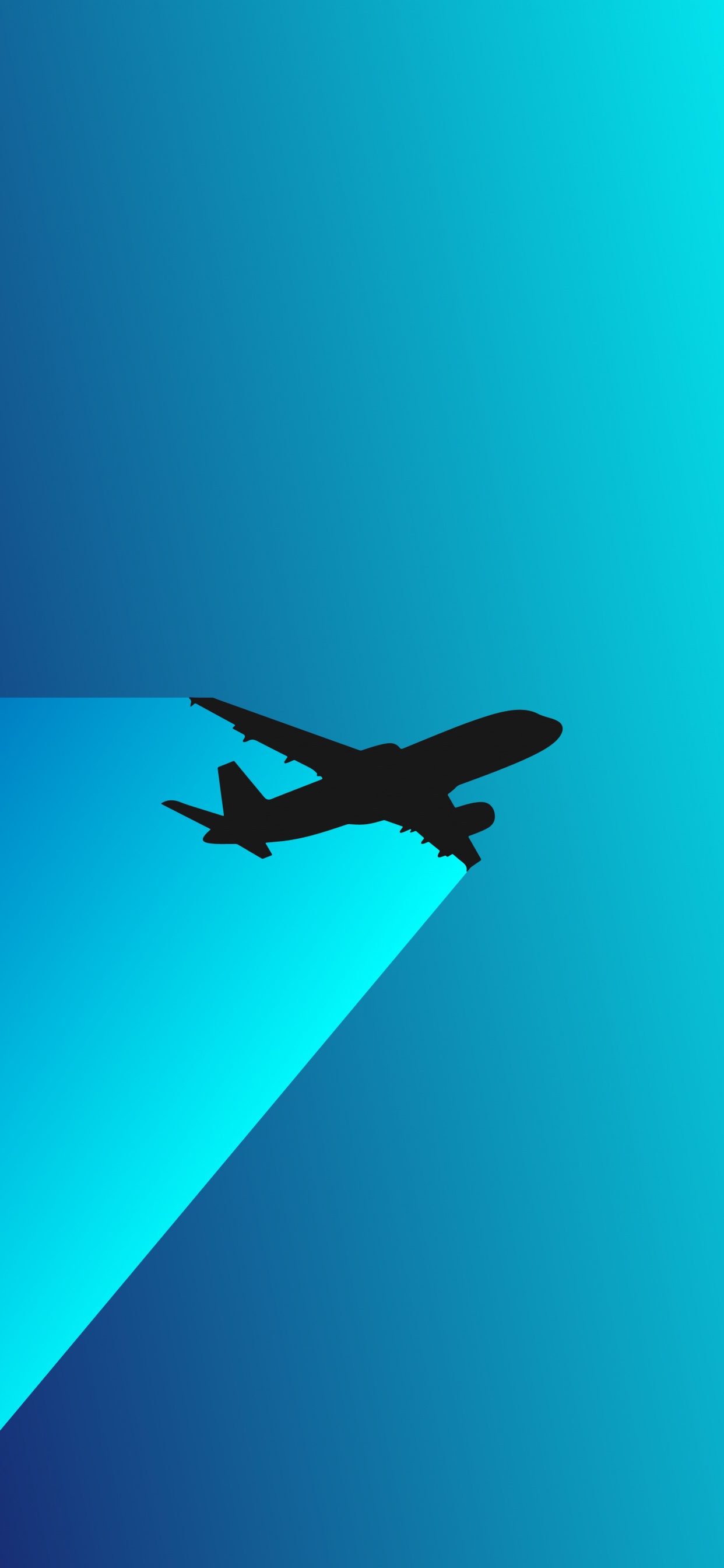 Minimalism, Airplane, Minimslist Plane, Aircraft, Air Travel. Wallpaper in 1242x2688 Resolution