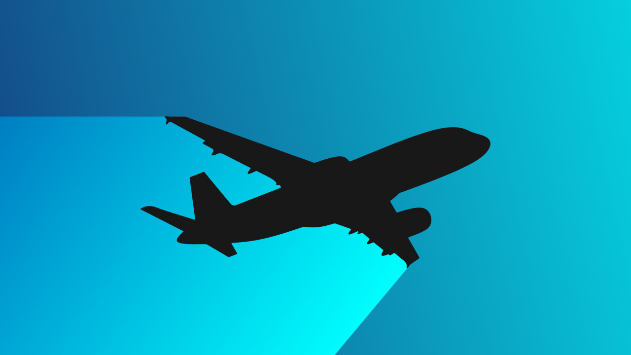 Minimalismus, Minimslist Flugzeug, Flugreise, Flug, Luft-und Raumfahrttechnik. Wallpaper in 1280x720 Resolution