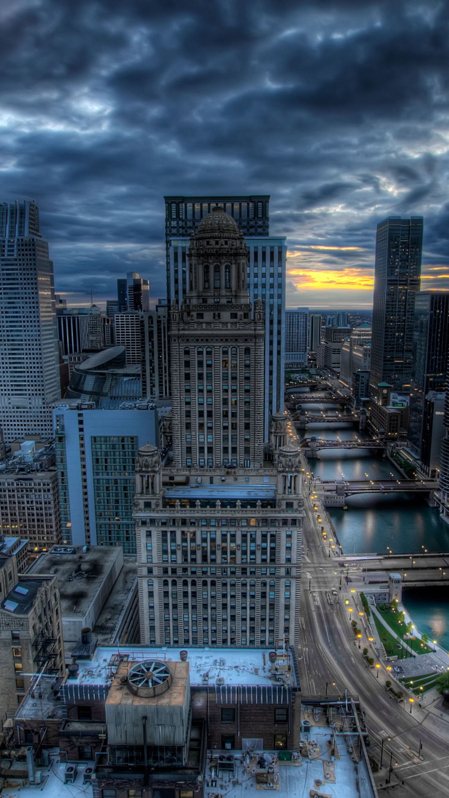 Aerial View of City Buildings During Daytime. Wallpaper in 1440x2560 Resolution