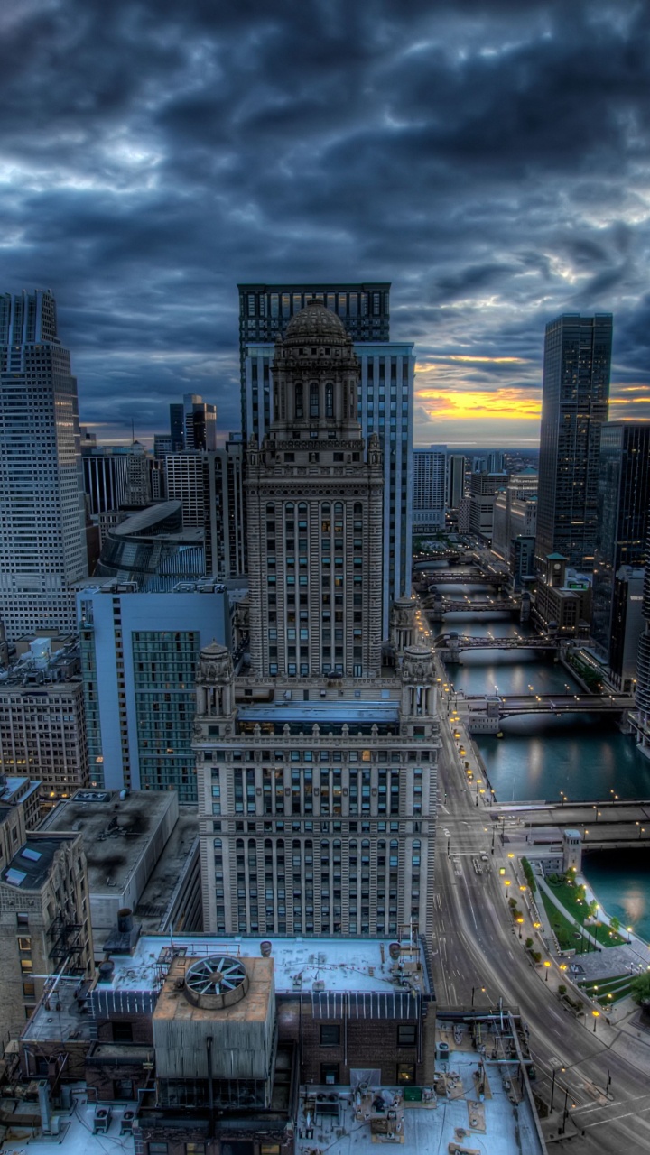 Aerial View of City Buildings During Daytime. Wallpaper in 720x1280 Resolution