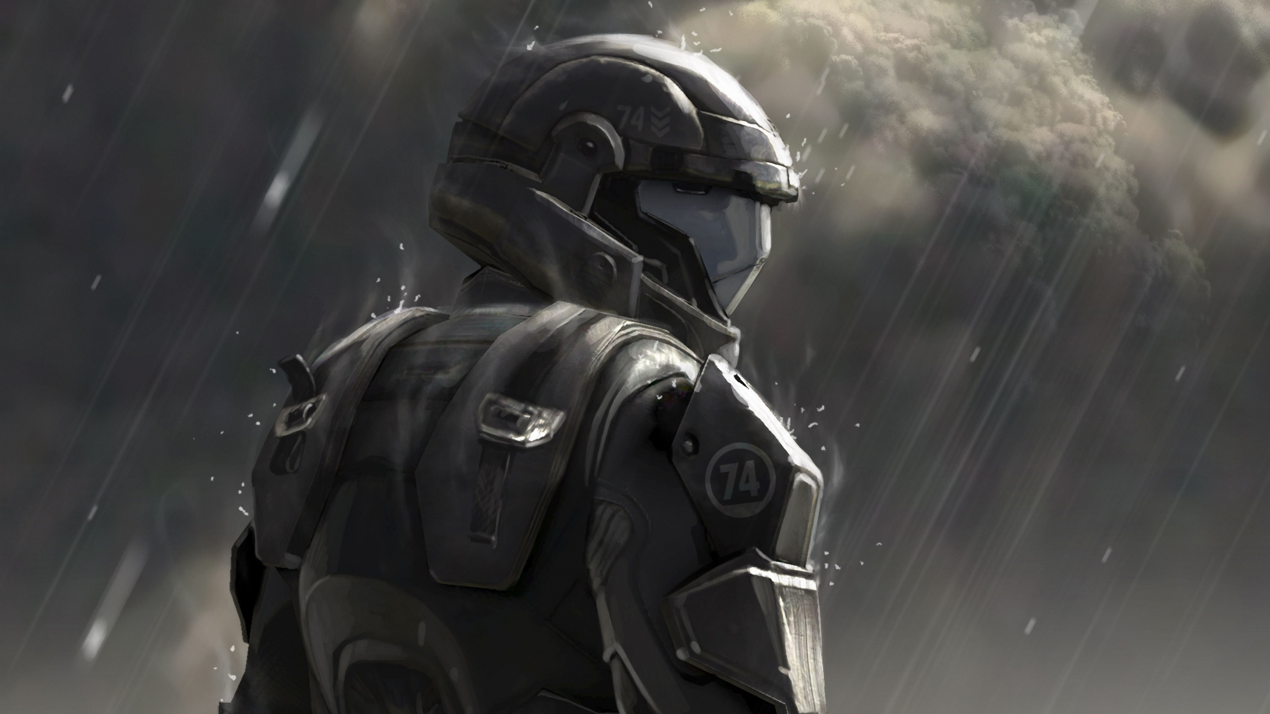 Halo 3, Master Chief, Xbox 360, Helm, Pc-Spiel. Wallpaper in 2560x1440 Resolution