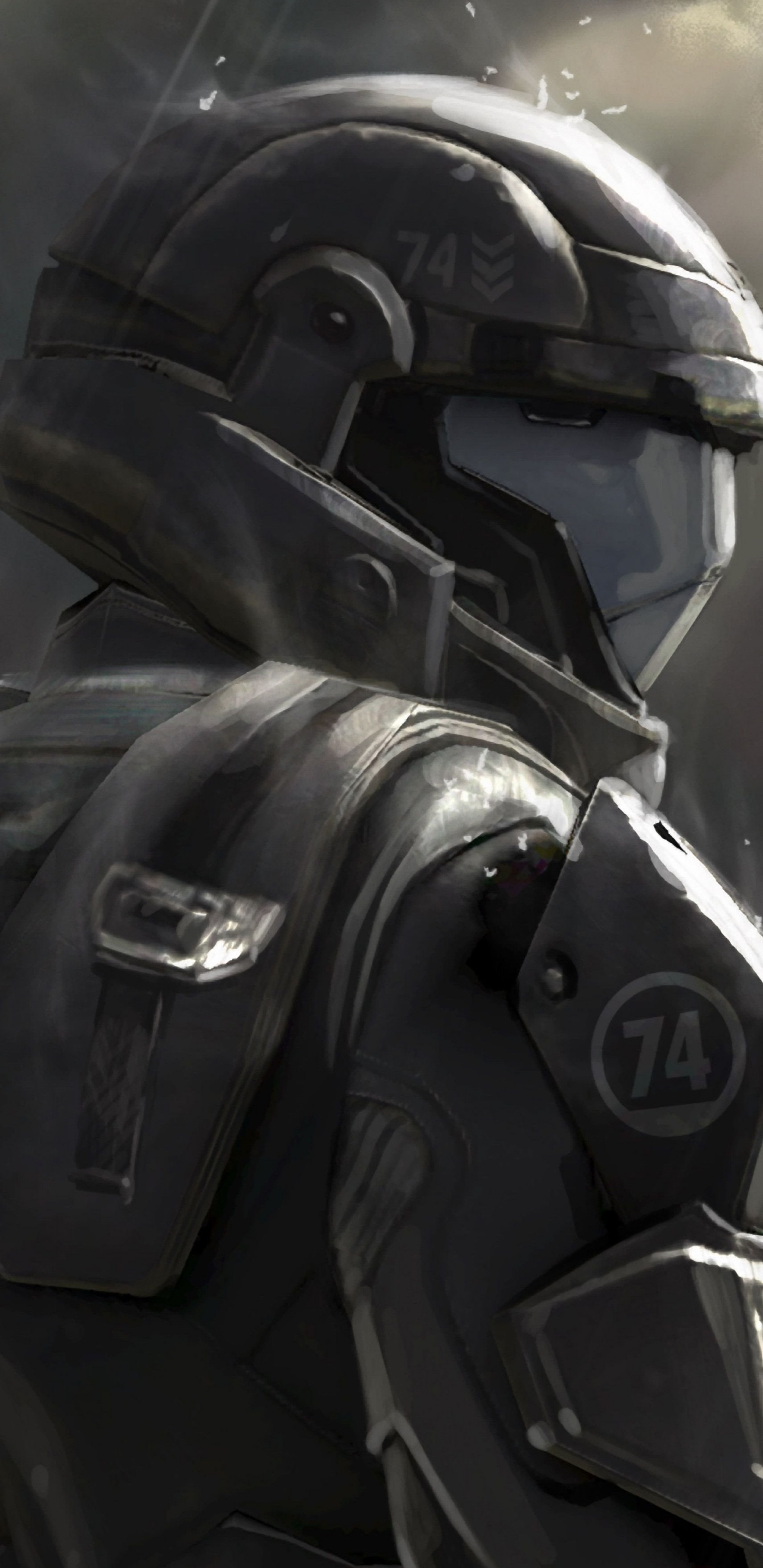 Halo 3, Jefe Maestro, Xbox 360, Juego de Pc, Ilustración. Wallpaper in 1440x2960 Resolution