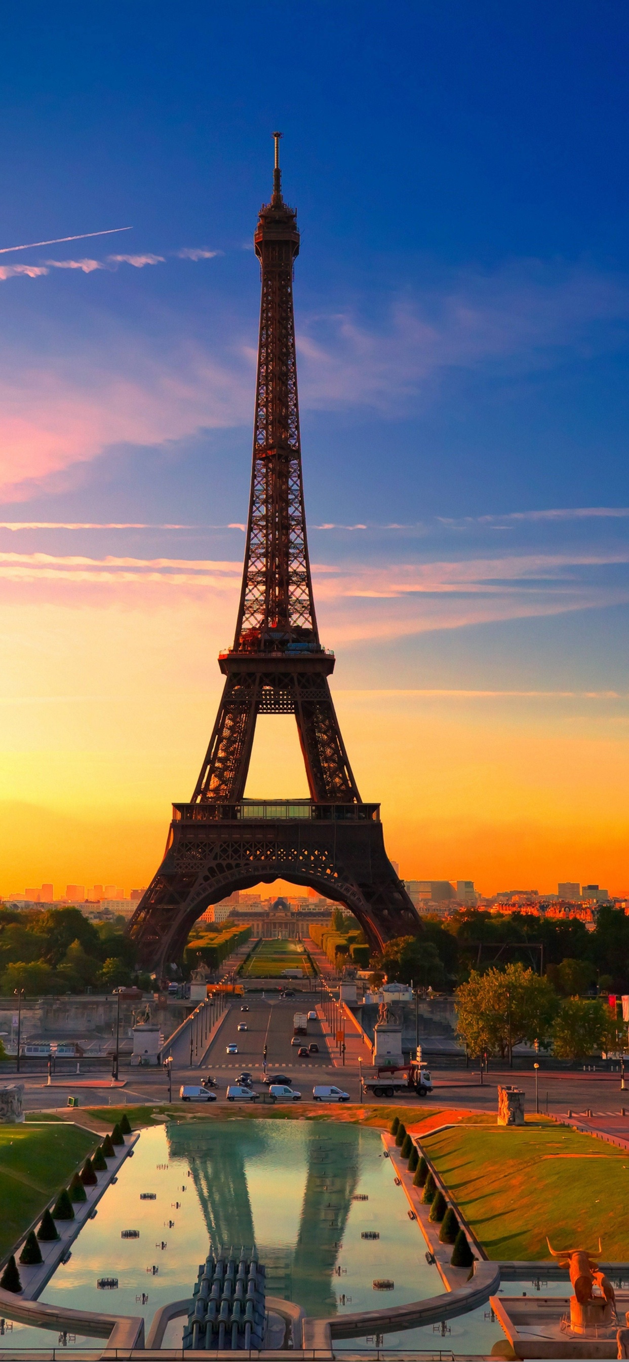 la Torre Eiffel, Los Inválidos, Arco Del Triunfo, Montparnasse, Torre. Wallpaper in 1242x2688 Resolution