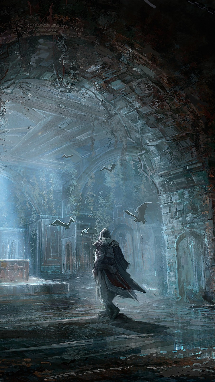 Assassins Creed Brotherhood, Assassins Creed Revelations, Darkness, Water, Formation. Wallpaper in 750x1334 Resolution
