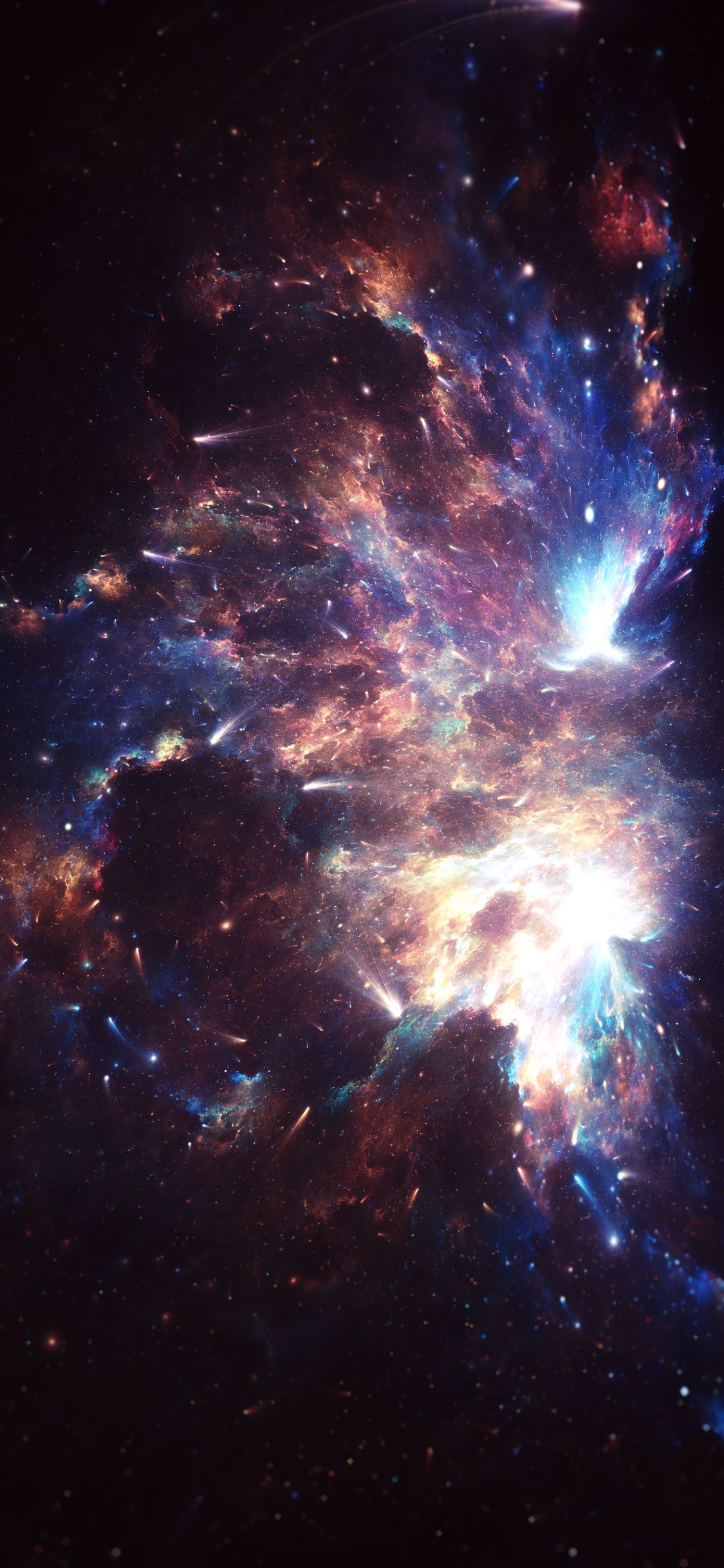 Nebula, Smartphone, Ios, Atmosphere, Natural Environment. Wallpaper in 1125x2436 Resolution