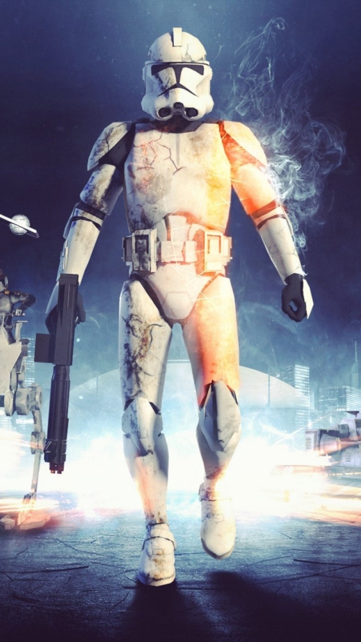 Clone Trooper, Star Wars, Capitán Rex, Stormtrooper, Boba Fett. Wallpaper in 720x1280 Resolution