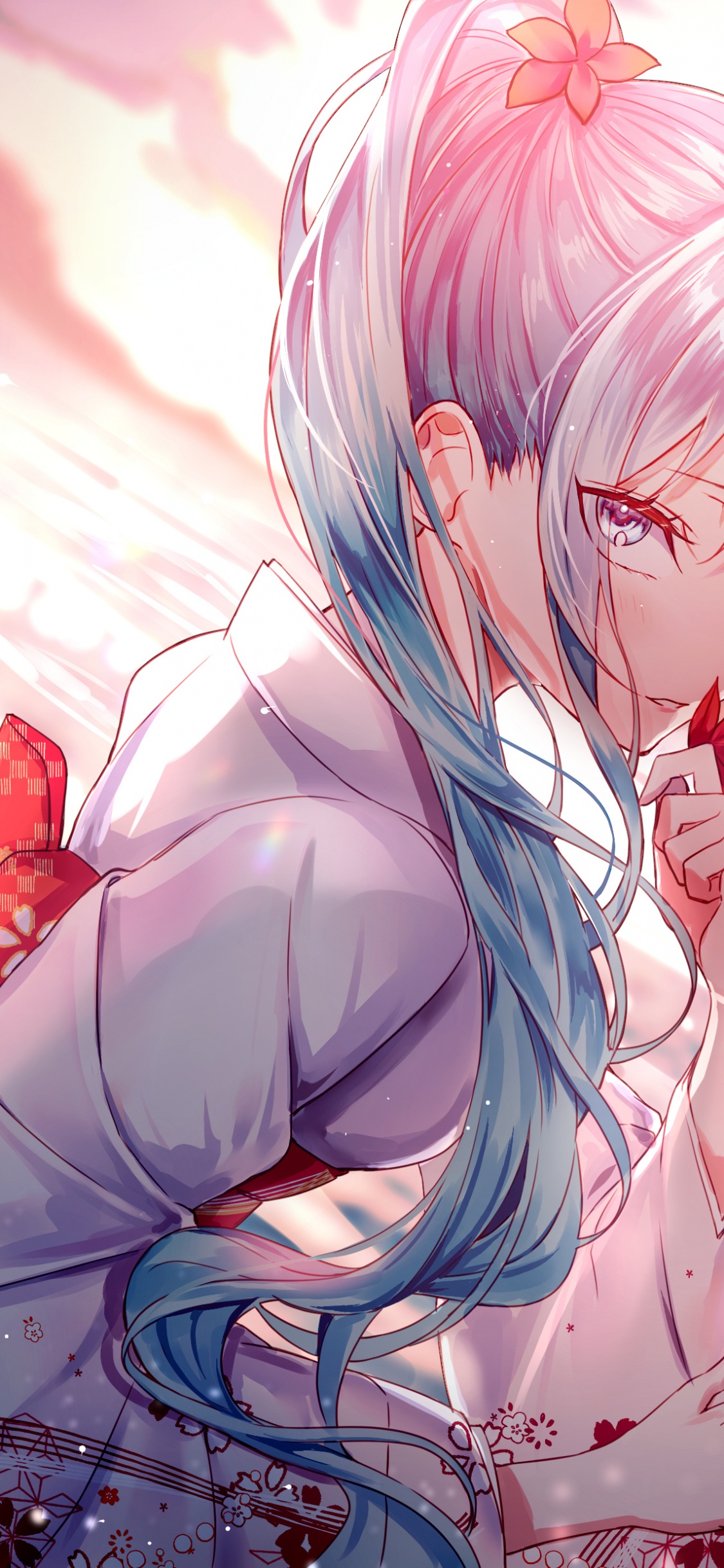 Anime Fille Aux Cheveux Bleus, Hatsune Miku, L'anime, Anime Girl, Miku Hatsune. Wallpaper in 1125x2436 Resolution