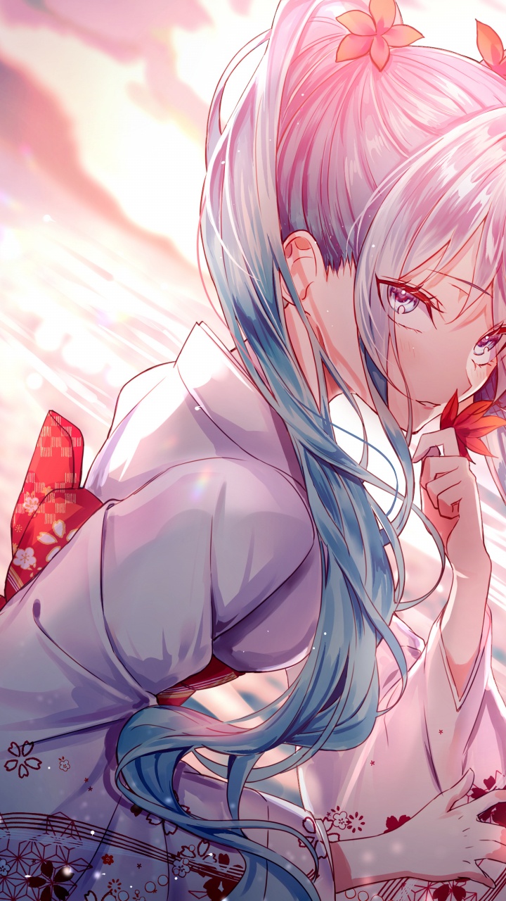 Anime Mädchen Mit Blauen Haaren, Hatsune Miku, Anime, Anime Girl, Miku Hatsune. Wallpaper in 720x1280 Resolution