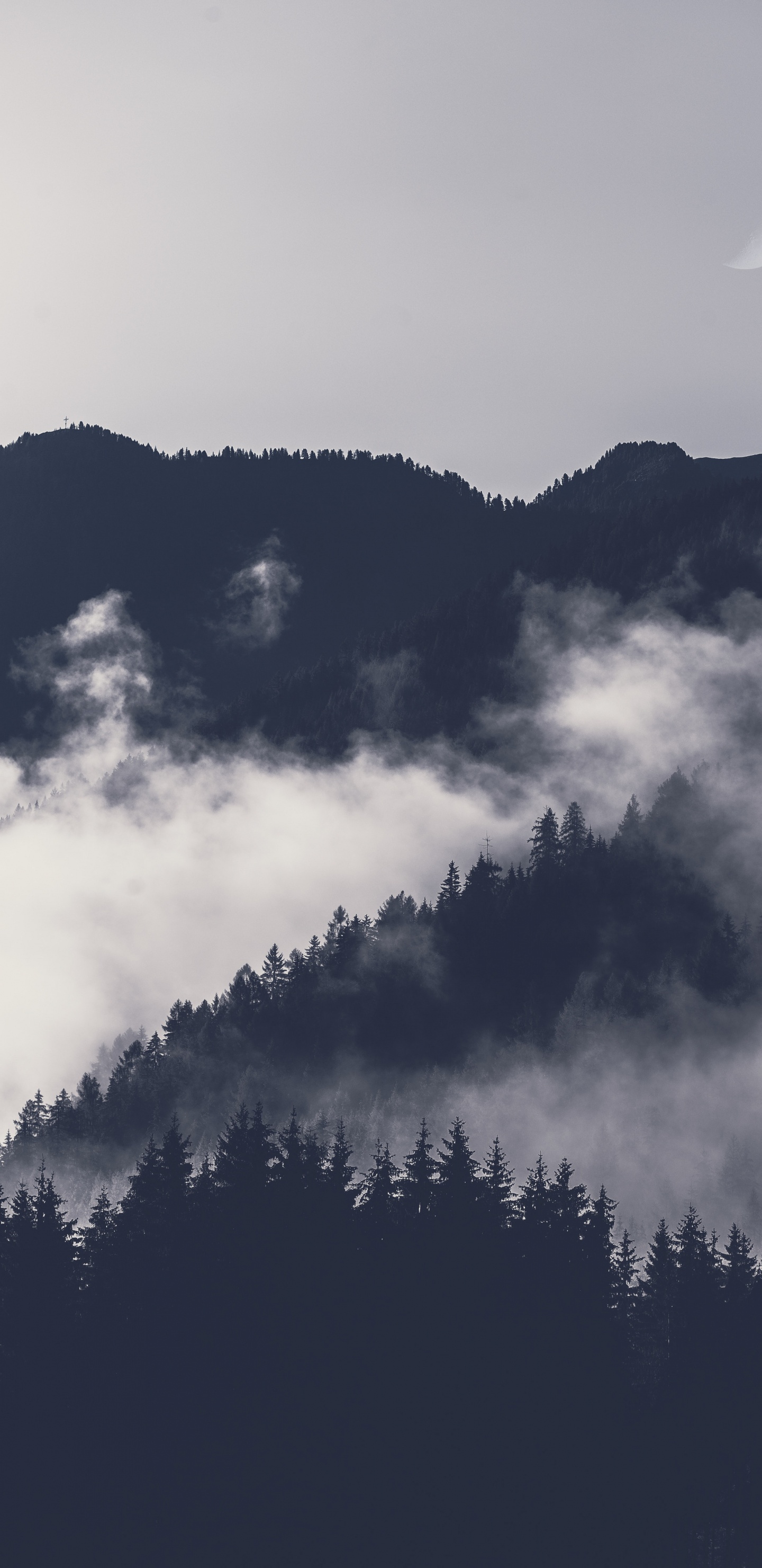 Atmosphere, Cloud, Mountain, Light, Nature. Wallpaper in 1440x2960 Resolution