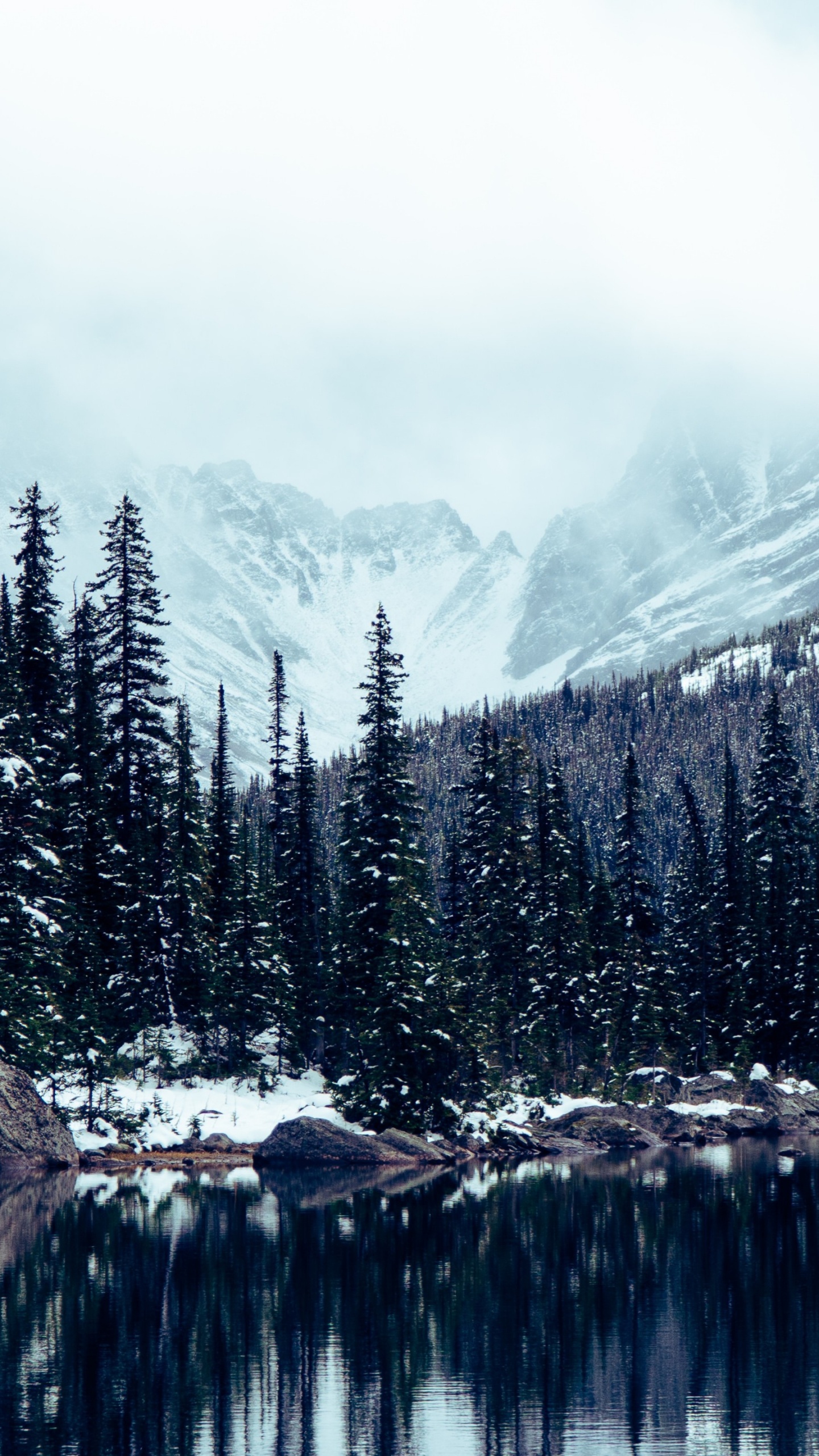 Jasper National Park, Saint Mary Lake, Moraine Lake, Jasper, National Park. Wallpaper in 1440x2560 Resolution
