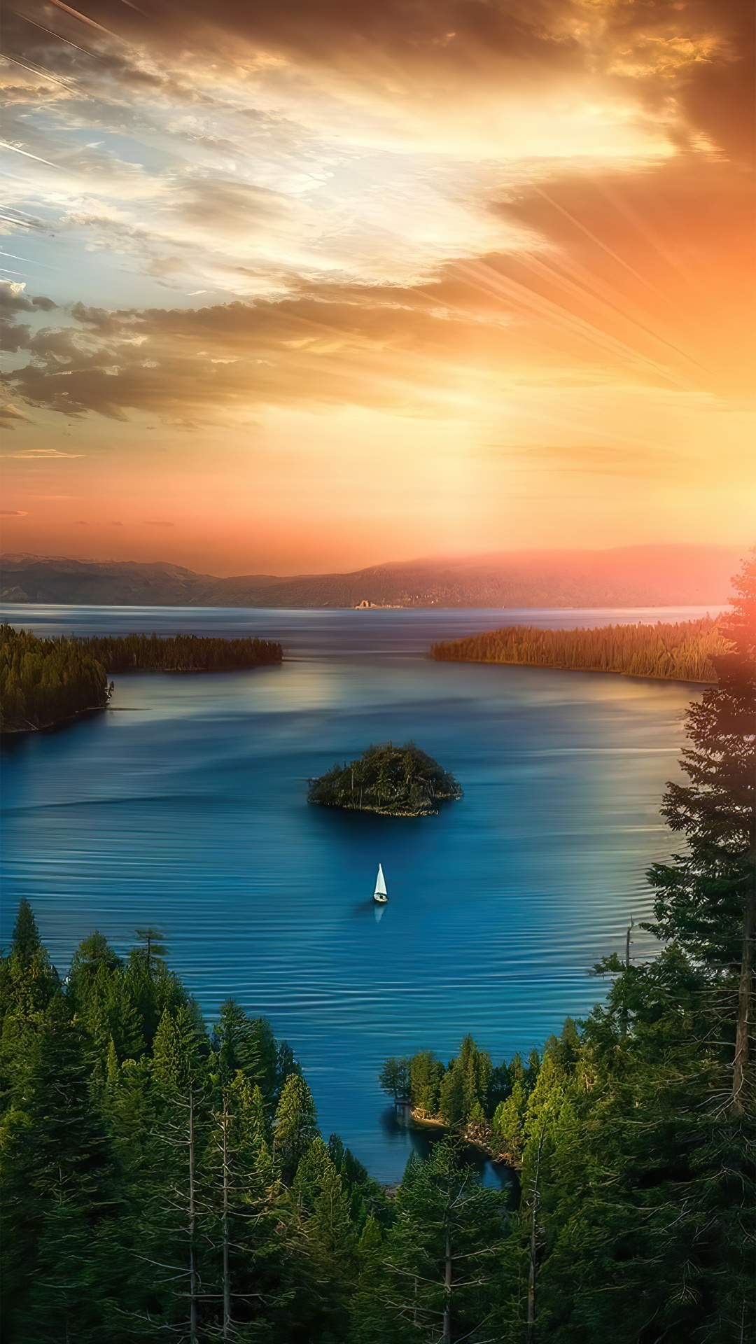 Natur, Wasser, Cloud, Wasserressourcen, Naturlandschaft. Wallpaper in 1080x1920 Resolution