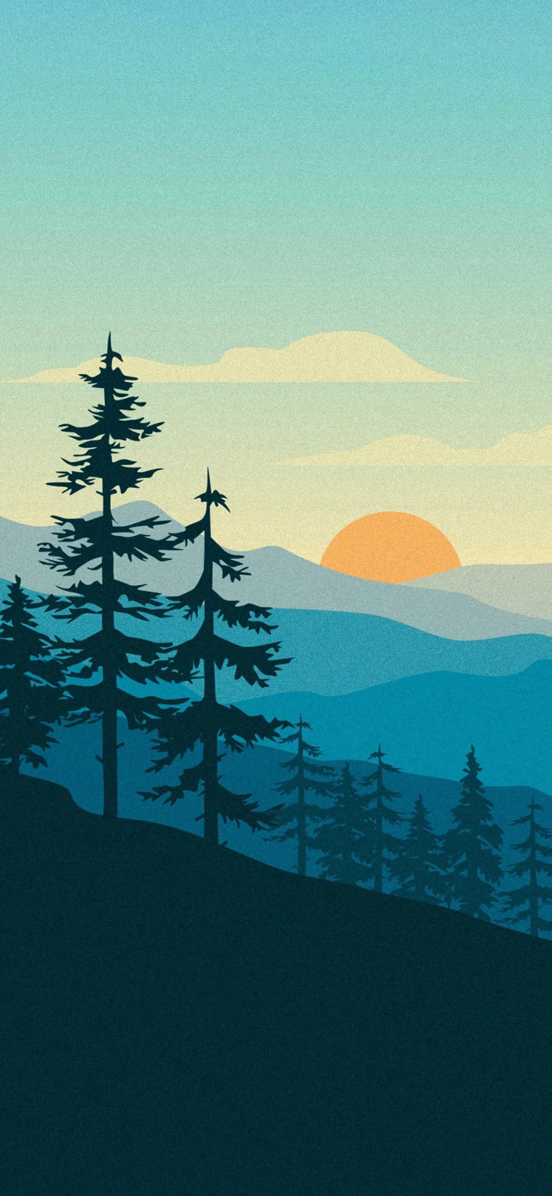 Naturaleza, Paisaje Natural, Alerce, Highland, Pendiente. Wallpaper in 1125x2436 Resolution