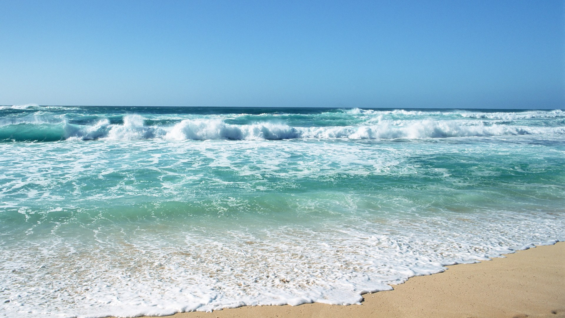 Meereswellen, Die Tagsüber an Land Krachen. Wallpaper in 1920x1080 Resolution