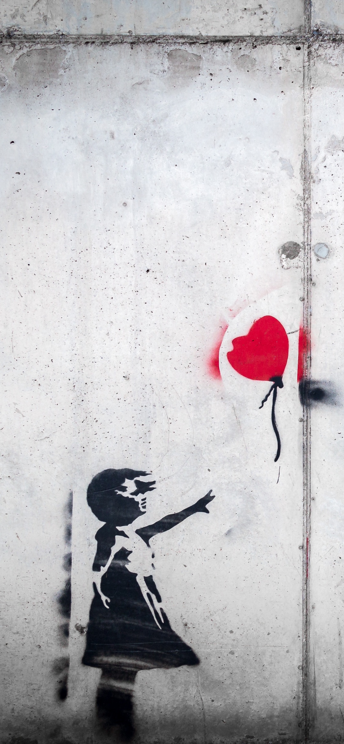 白色, 红色的, 创造性的艺术, 涂鸦, 女人 壁纸 1125x2436 允许