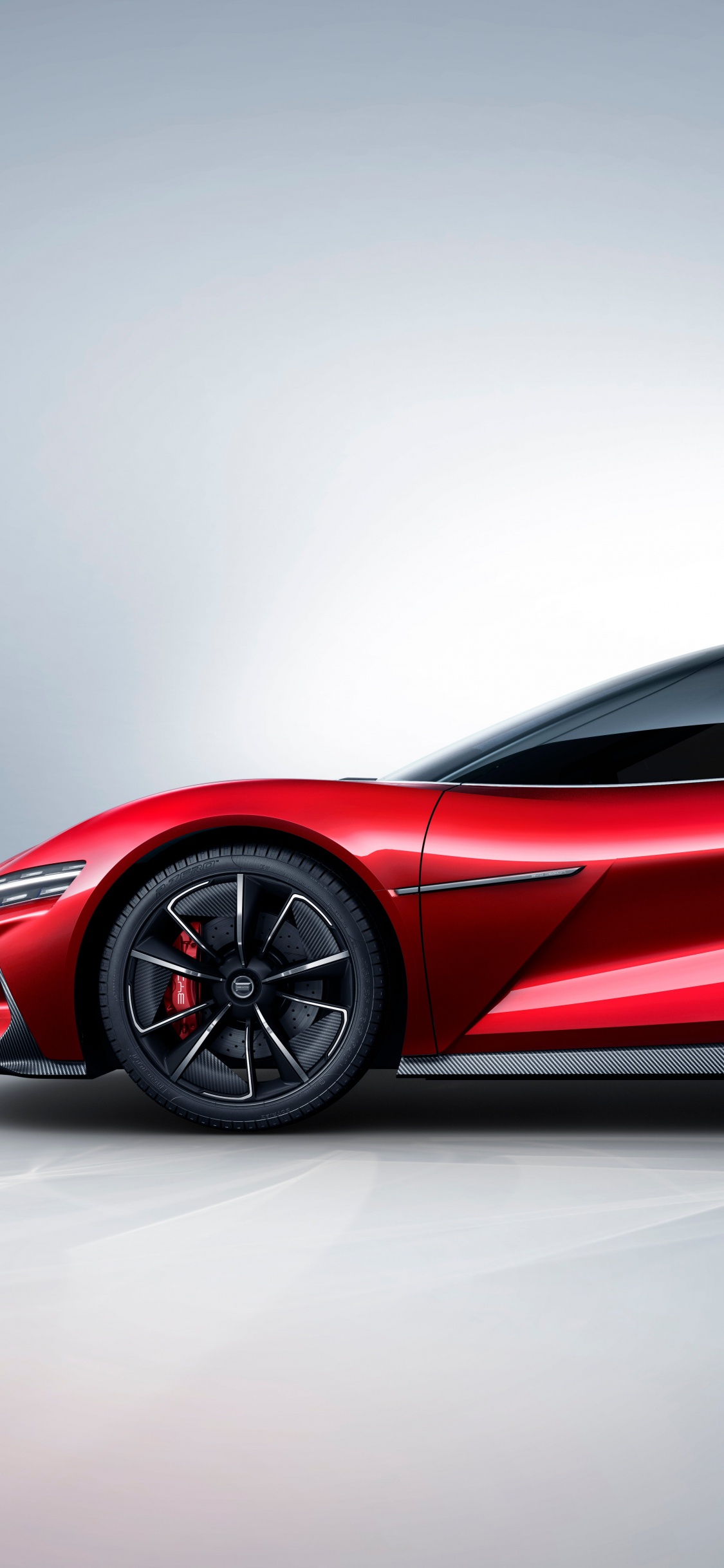 Ferrari 458 Italia Rouge Sur Fond Blanc. Wallpaper in 1125x2436 Resolution