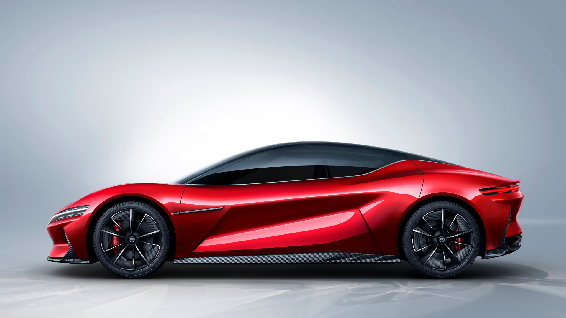 Ferrari 458 Italia Rouge Sur Fond Blanc. Wallpaper in 1920x1080 Resolution