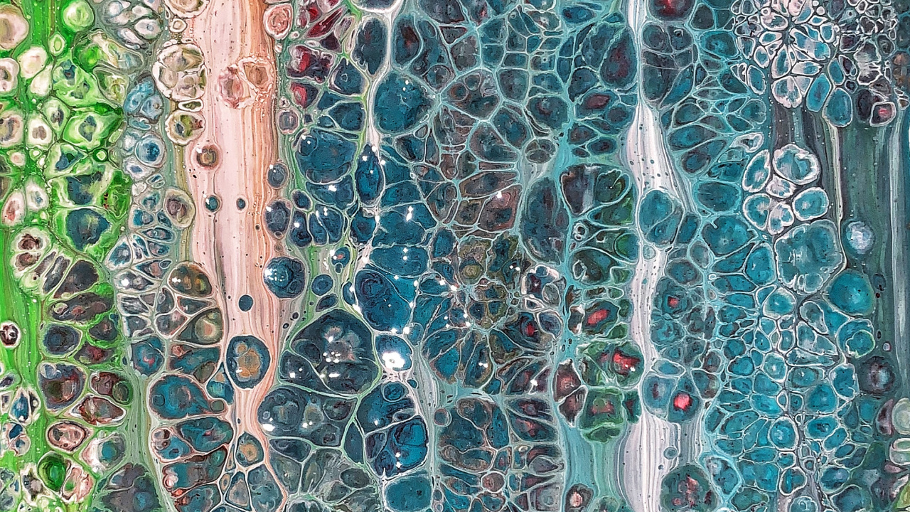 Textile Floral Vert Bleu et Marron. Wallpaper in 1280x720 Resolution