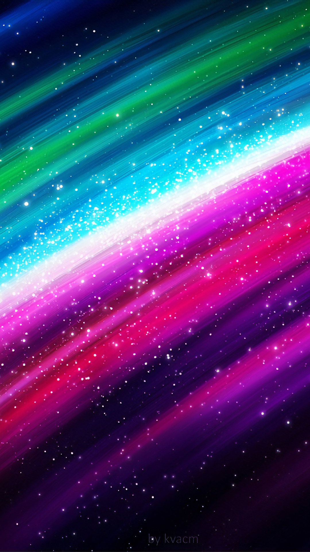 Peinture Abstraite Violet Vert et Noir. Wallpaper in 1080x1920 Resolution