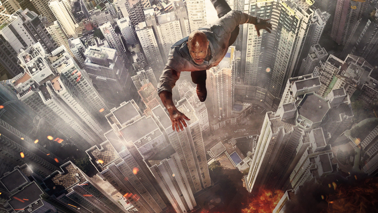 Wolkenkratzer 2018 Plakat, Universal Pictures, Wird Säger, Poster, Wolkenkratzer-Filmplakat. Wallpaper in 1280x720 Resolution