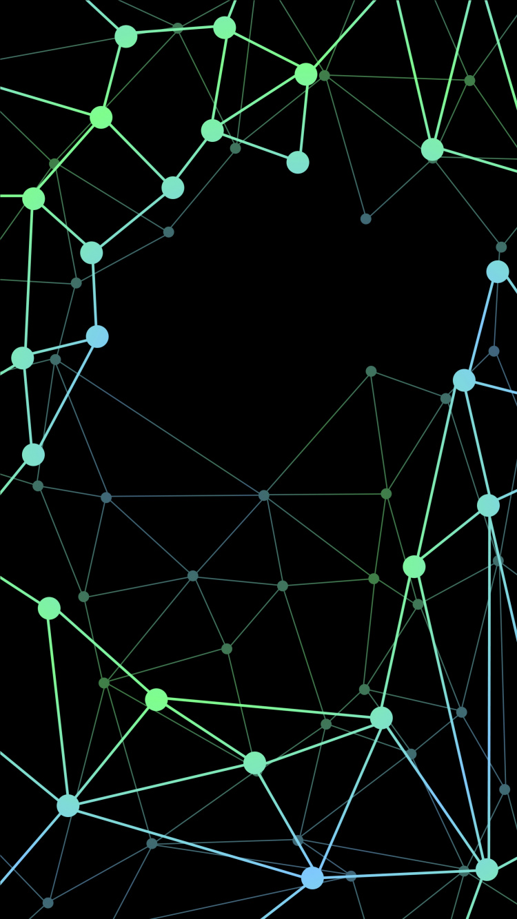 Blaue Und Rote Runde Abbildung. Wallpaper in 750x1334 Resolution