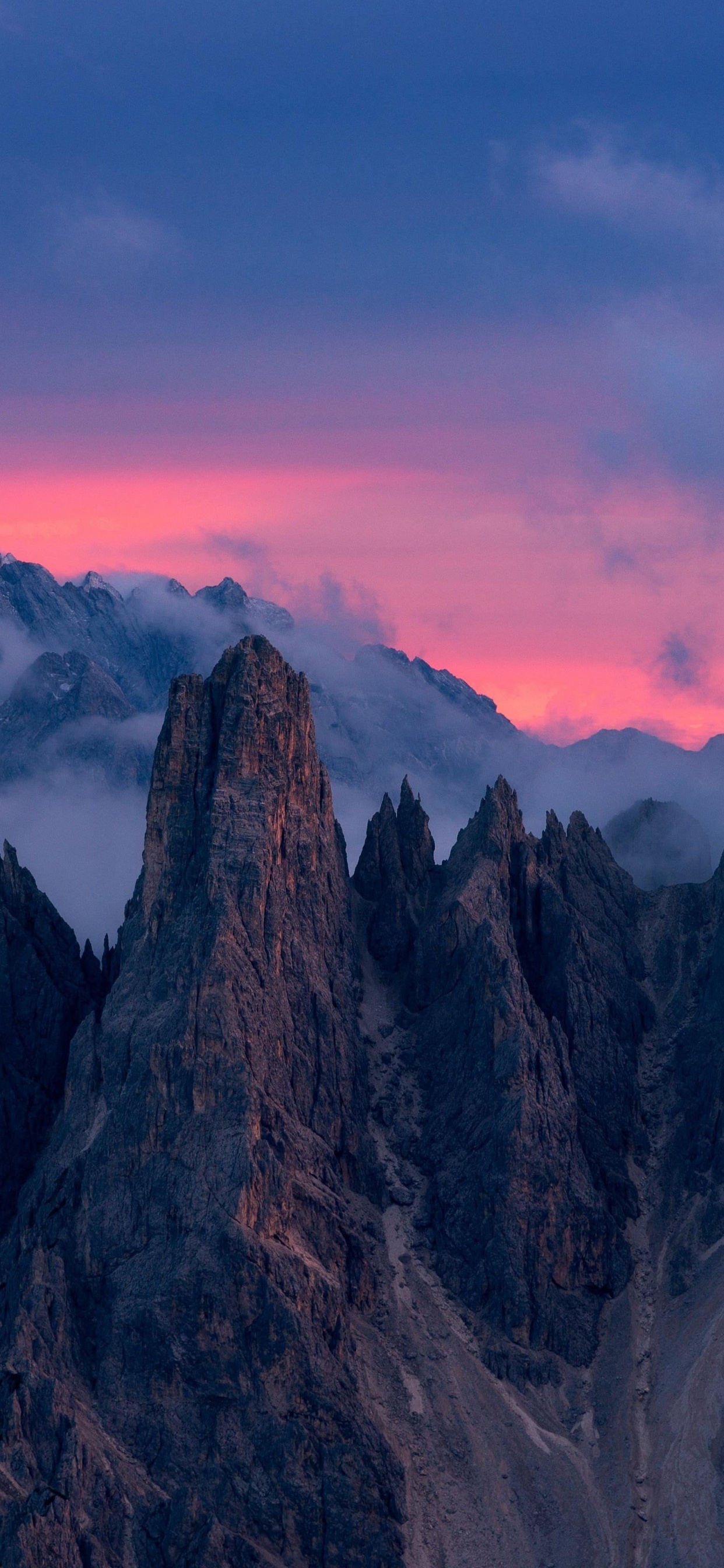 Cadini Group, Lake Misurina, Alps, Mountain, Monte Pelmo. Wallpaper in 1242x2688 Resolution