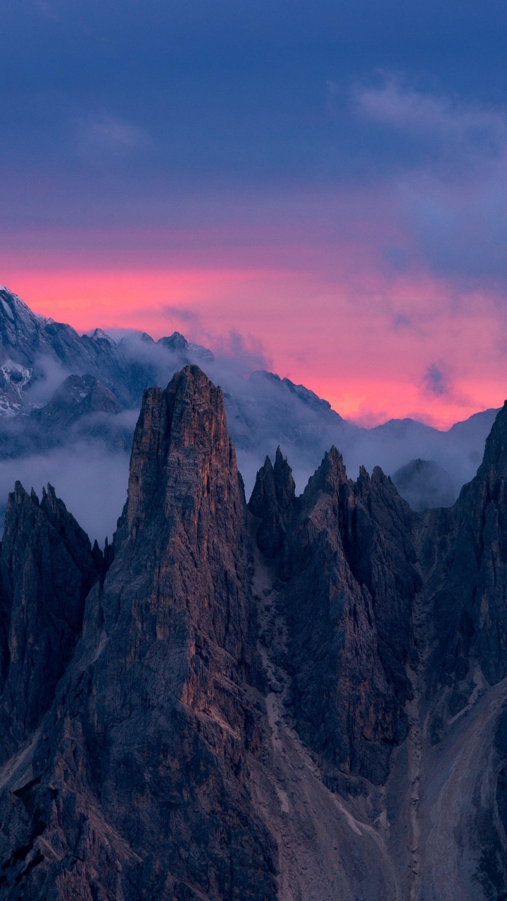 Cadini Group, Lake Misurina, Alps, Mountain, Monte Pelmo. Wallpaper in 720x1280 Resolution