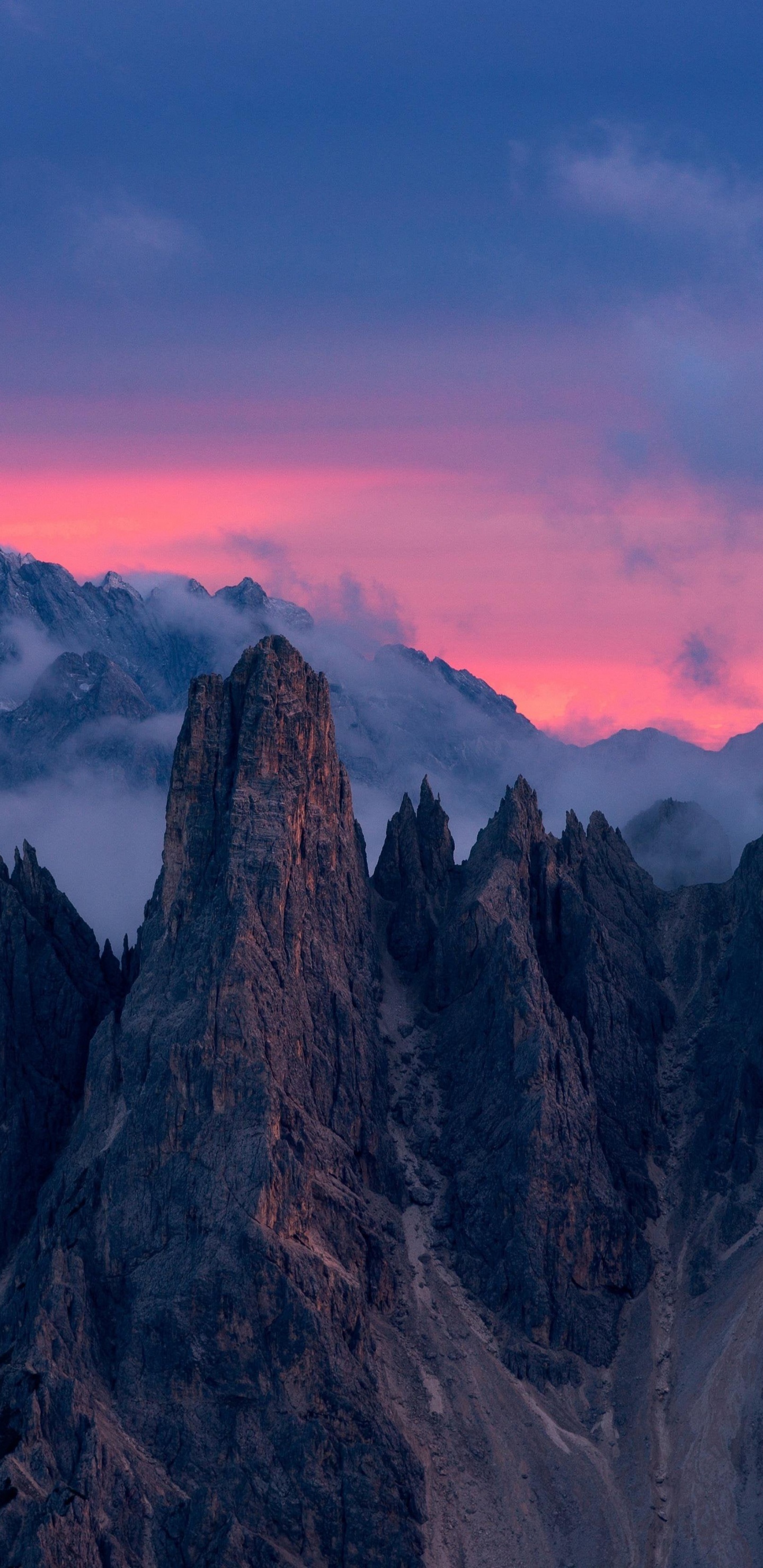 Groupe Cadini, Lac Misurina, Alpes, Monte Pelmo, Nature. Wallpaper in 1440x2960 Resolution