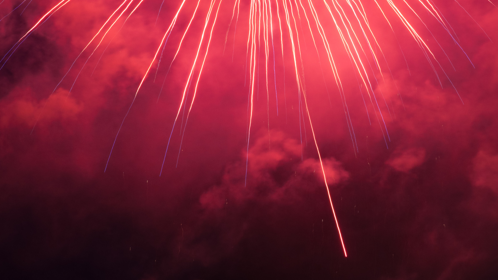 Fireworks, Red, Pink, Light, Event. Wallpaper in 1920x1080 Resolution