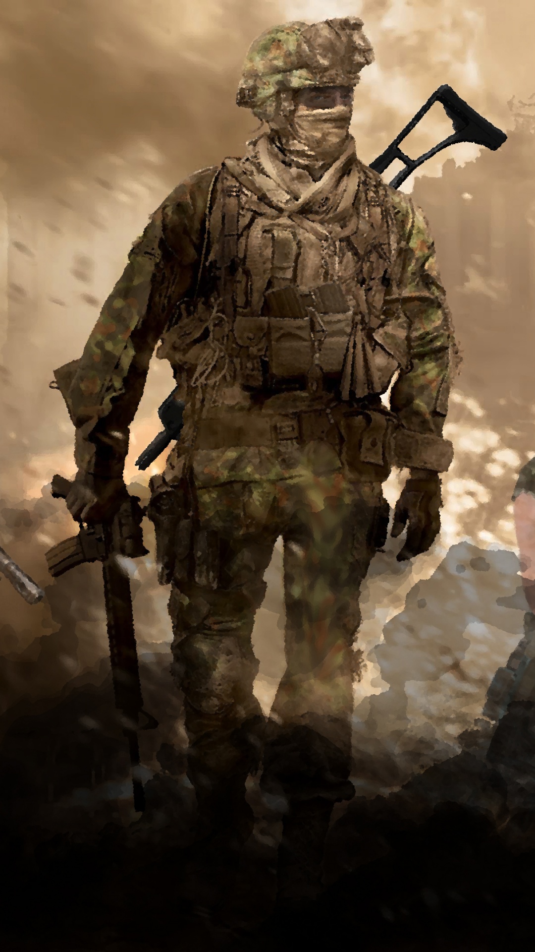 Call of Duty Modern Warfare 2, Call of Duty 4 Modern Warfare, Modern Warfare 2 Ghost, Soldado, Ejército. Wallpaper in 1080x1920 Resolution