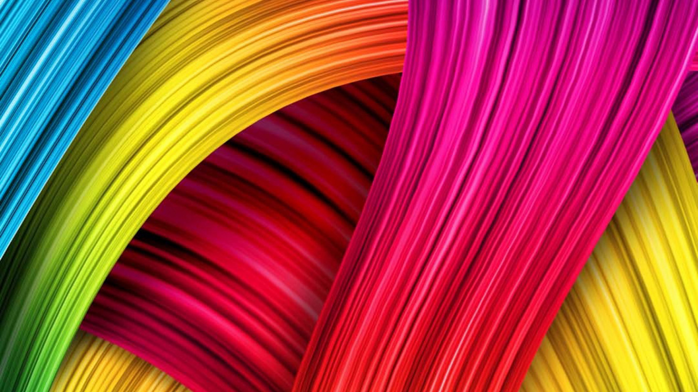 Purple Green and Yellow Spiral Illustration. Wallpaper in 1366x768 Resolution