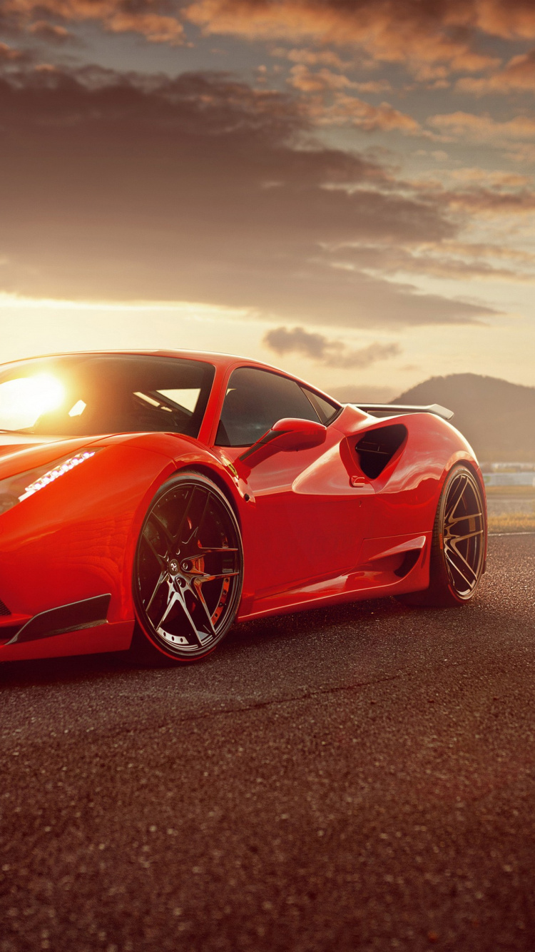 Novitec Ferrari 488 Gtb, Ferrari 488 GTB 2017, Coche, Ferrari 488 Araña 2017, Ferrari F8. Wallpaper in 750x1334 Resolution