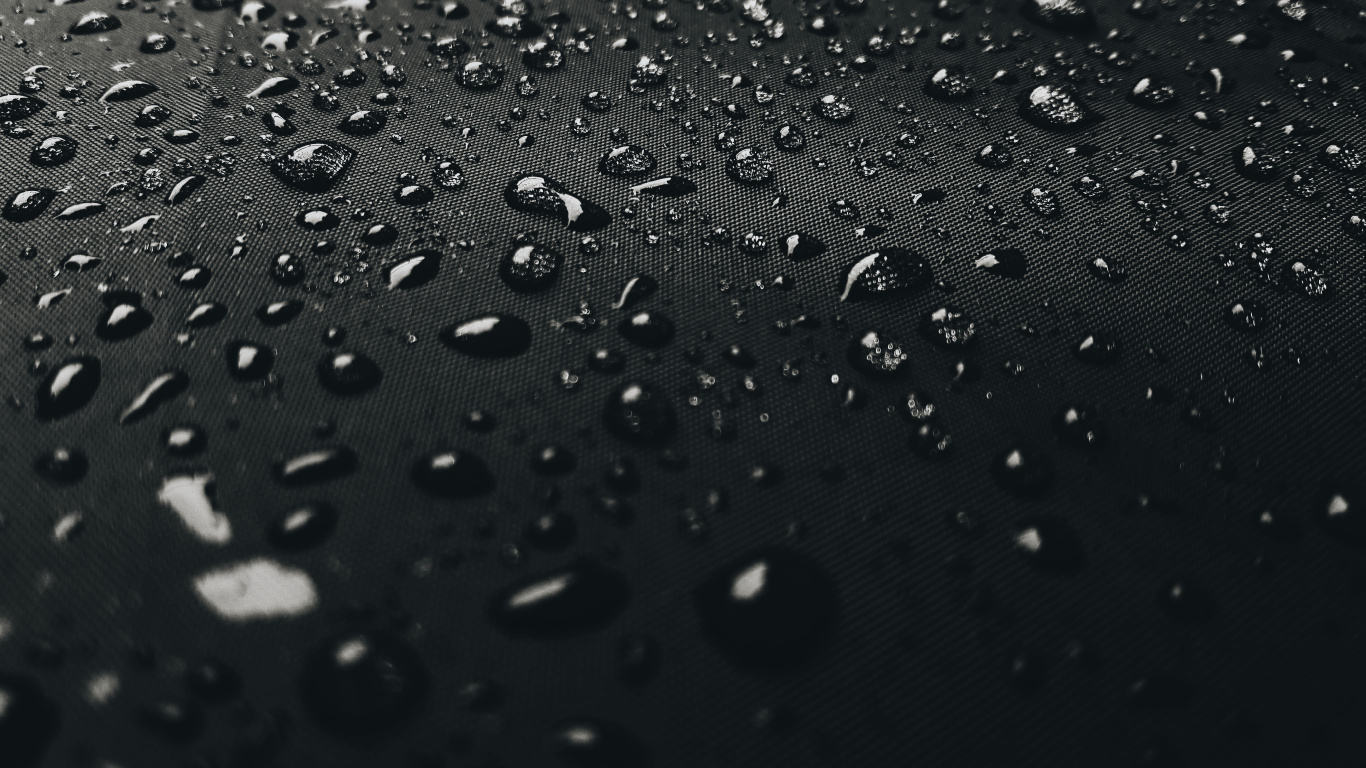 Water Droplets on Clear Glass. Wallpaper in 1366x768 Resolution