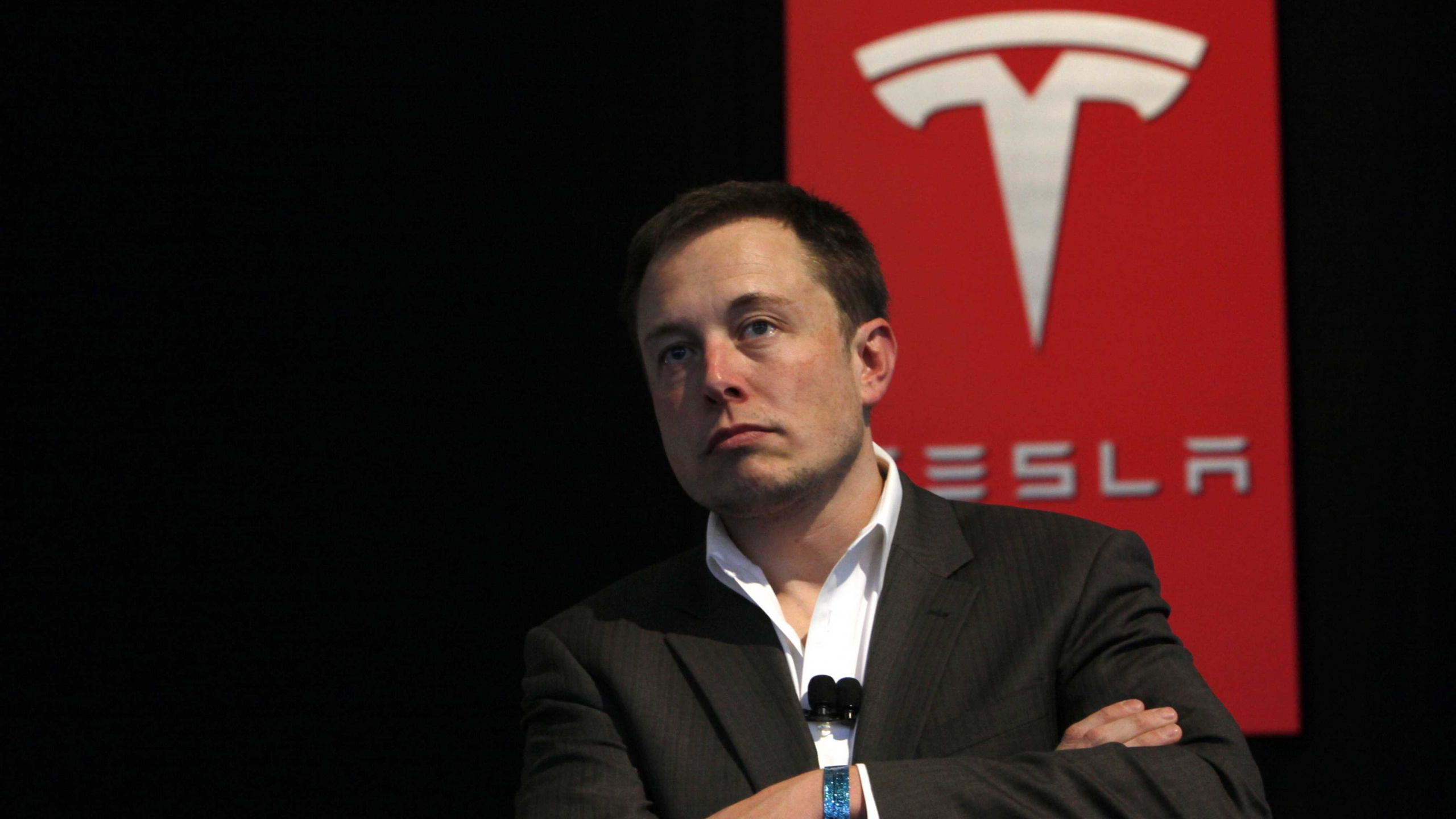 Elon Musk, Tesla Model S, Tesla Model X, Auto, Öffentlich zu Sprechen. Wallpaper in 2560x1440 Resolution