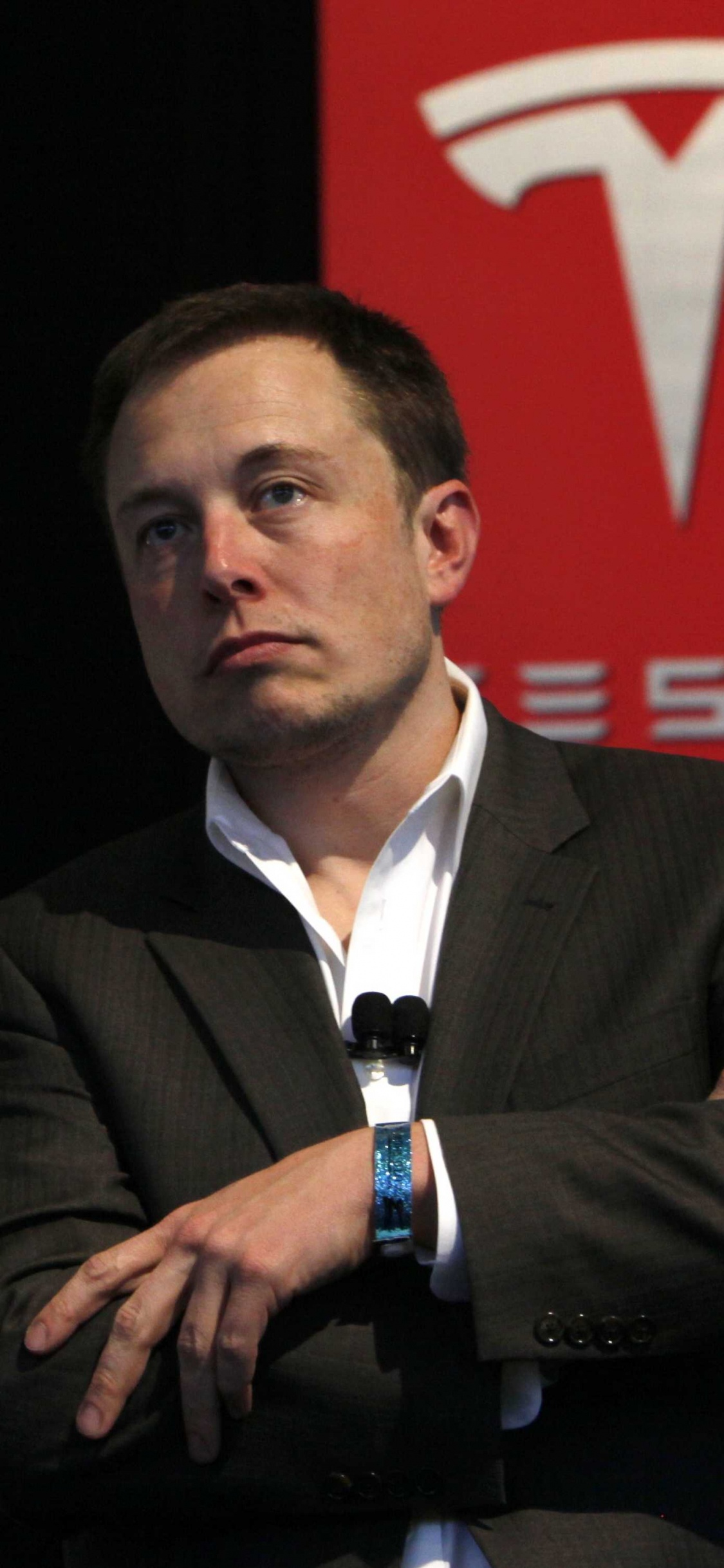 Elon Musk, Tesla Model S, Tesla Model X, Car, Public Speaking. Wallpaper in 1125x2436 Resolution
