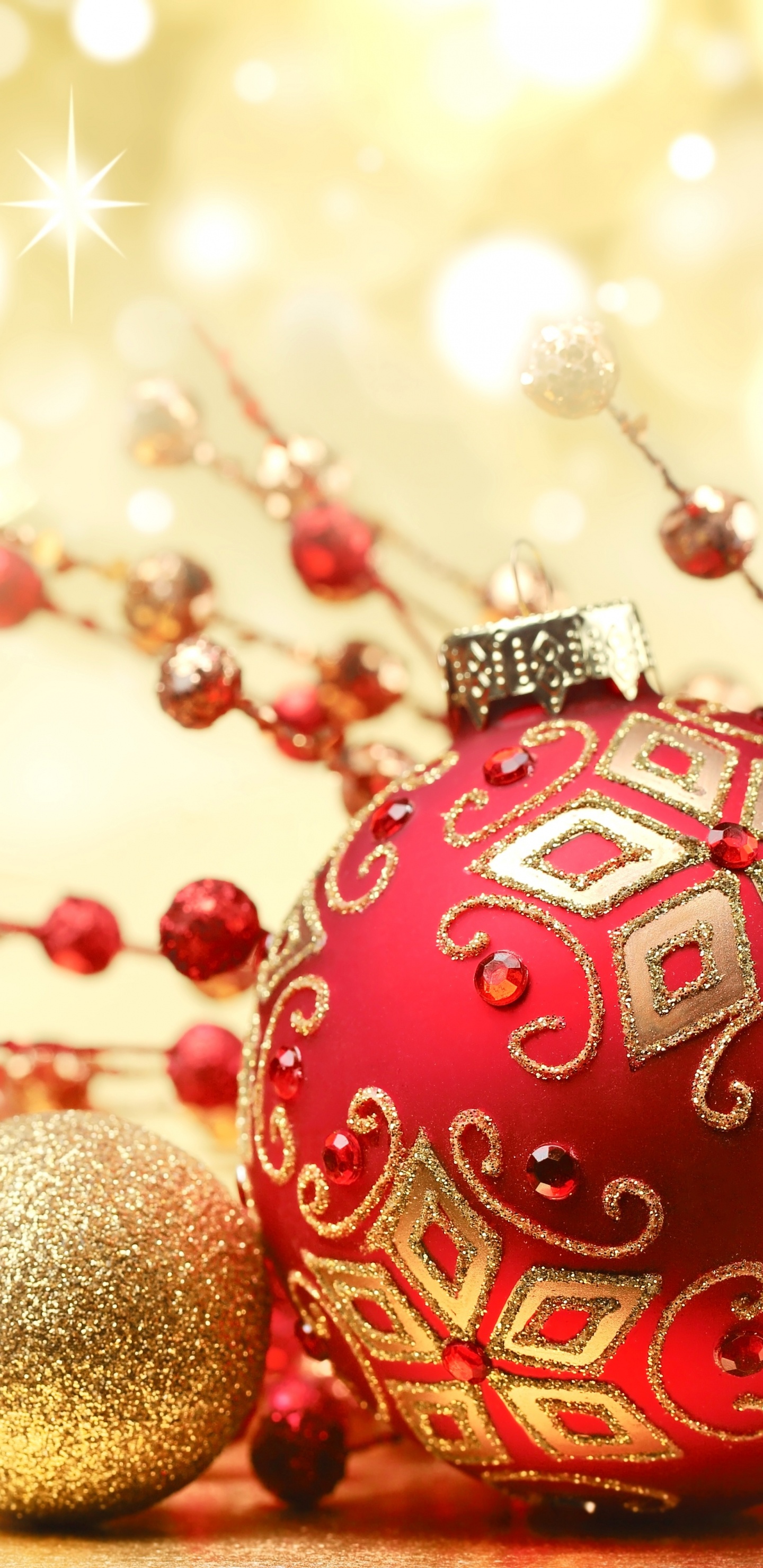 Le Jour De Noël, Ornement de Noël, Décoration de Noël, Arbre de Noël, Nouvelle Année. Wallpaper in 1440x2960 Resolution