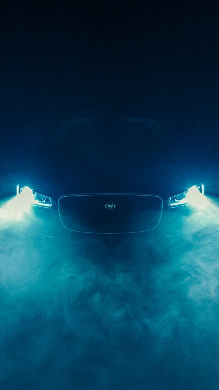 Blaue Autolichter, Car, Jaguar F-Pace, Jaguar, Jaguar Cars. Wallpaper in 750x1334 Resolution
