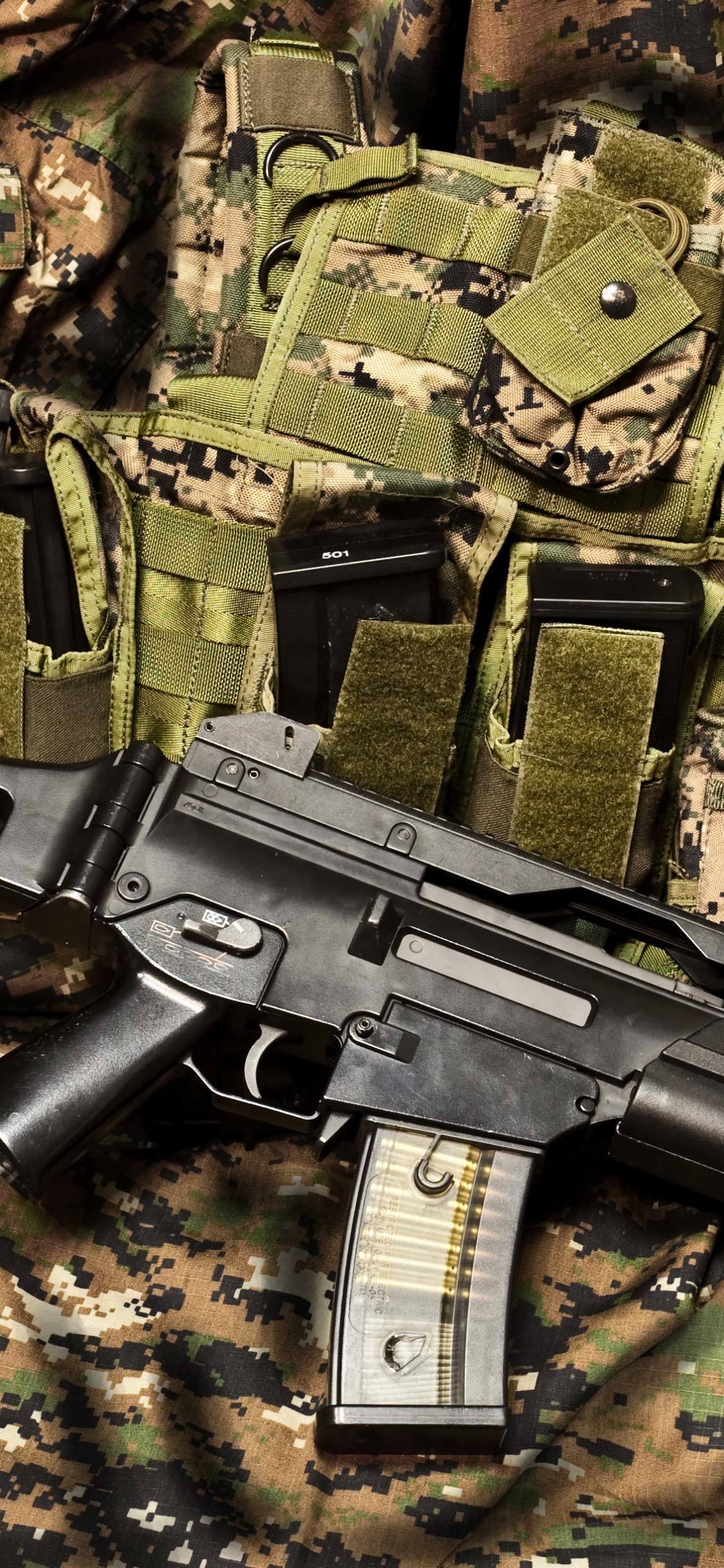 Heckler Koch G36, Heckler Koch, Firearm, Gun, Assault Rifle. Wallpaper in 1125x2436 Resolution