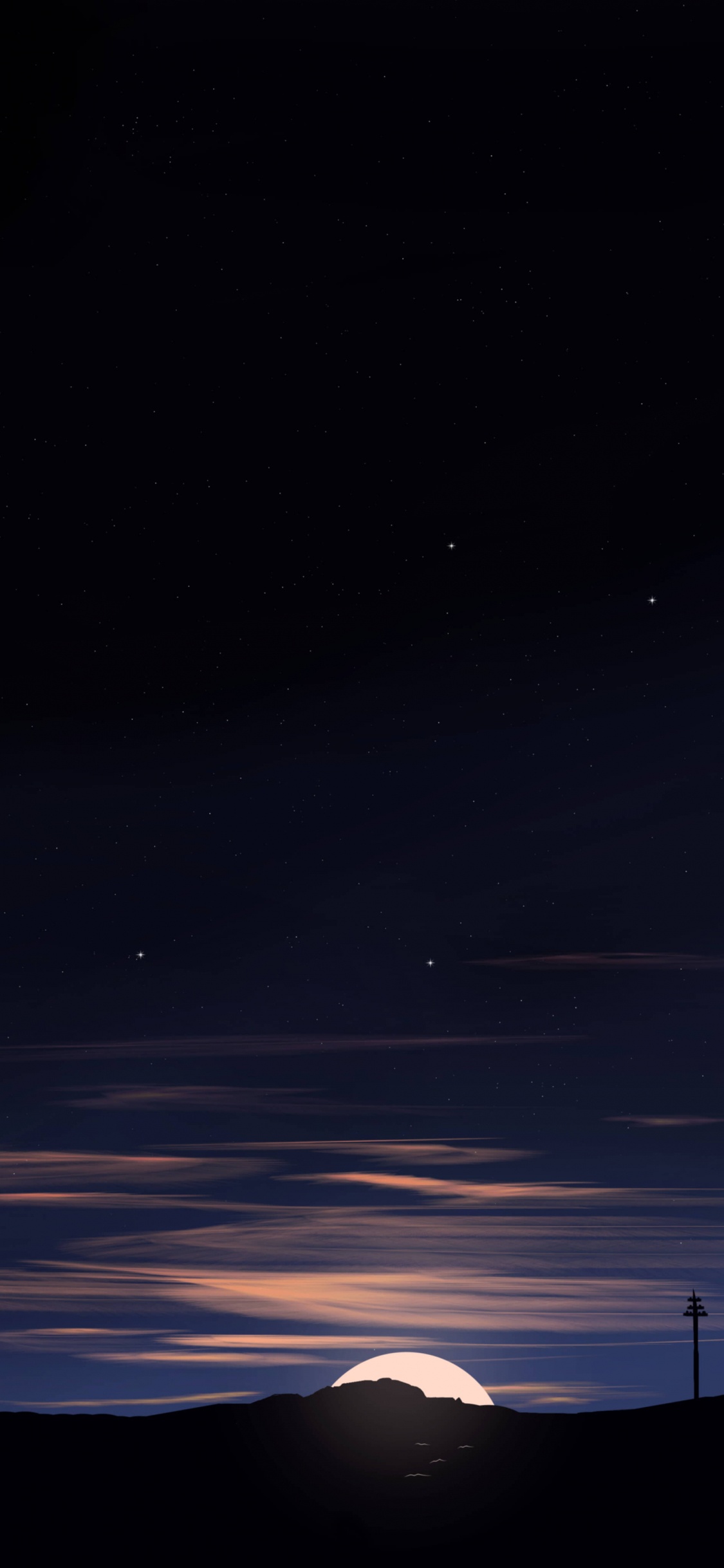 Atmosphere, Cloud, Astronomical Object, Natural Landscape, Horizon. Wallpaper in 1125x2436 Resolution