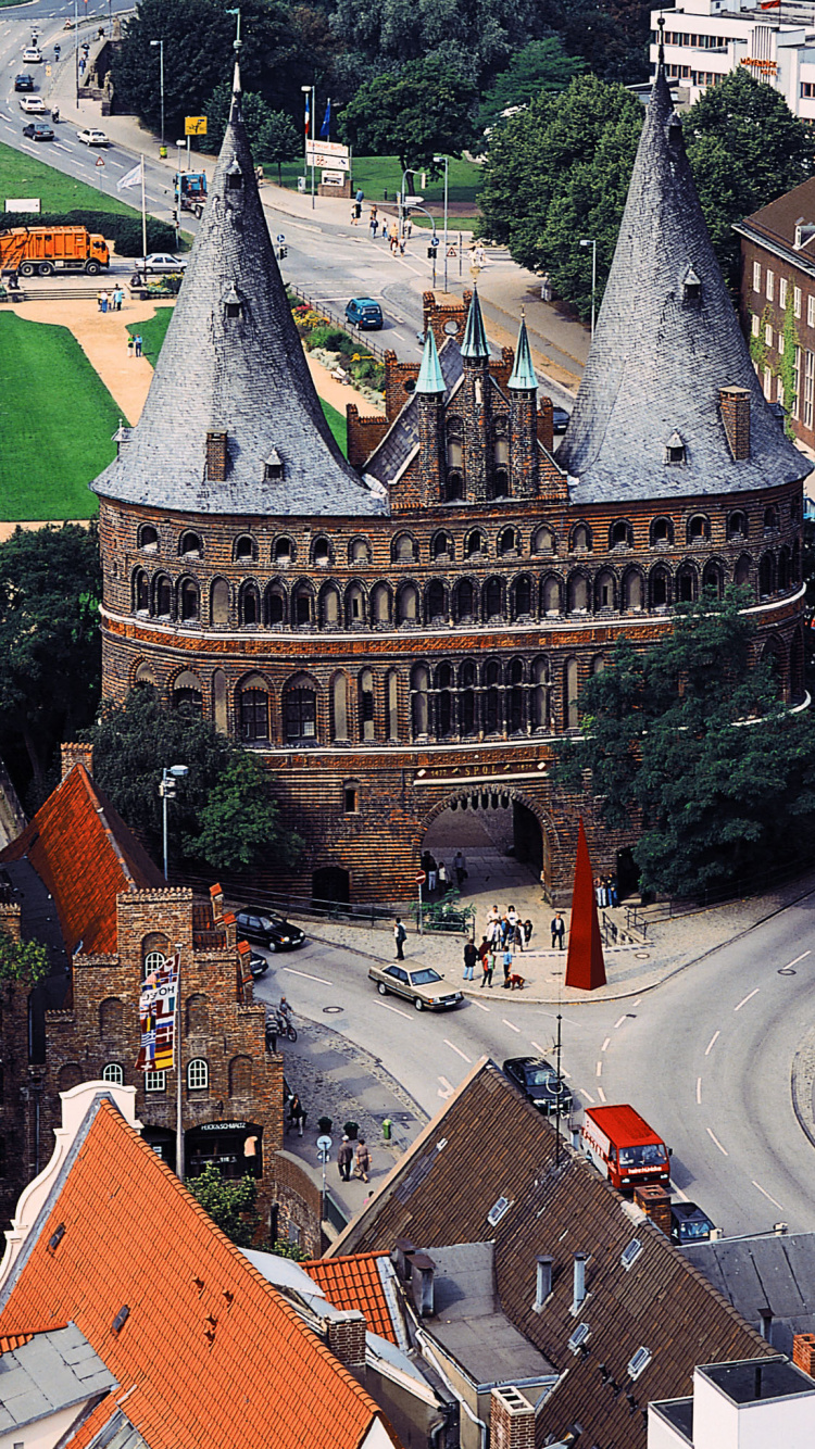 Aerial View of Brown and White Concrete Building During Daytime. Wallpaper in 750x1334 Resolution