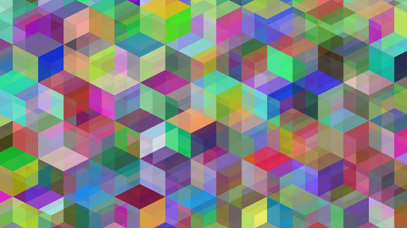 Pink Yellow and Blue Checkered Textile. Wallpaper in 1366x768 Resolution