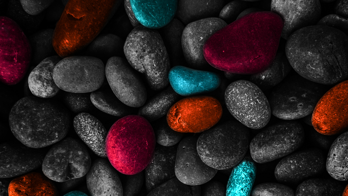 la Pureté de la Couleur, Lumière, Azure, Noir, Red. Wallpaper in 1366x768 Resolution